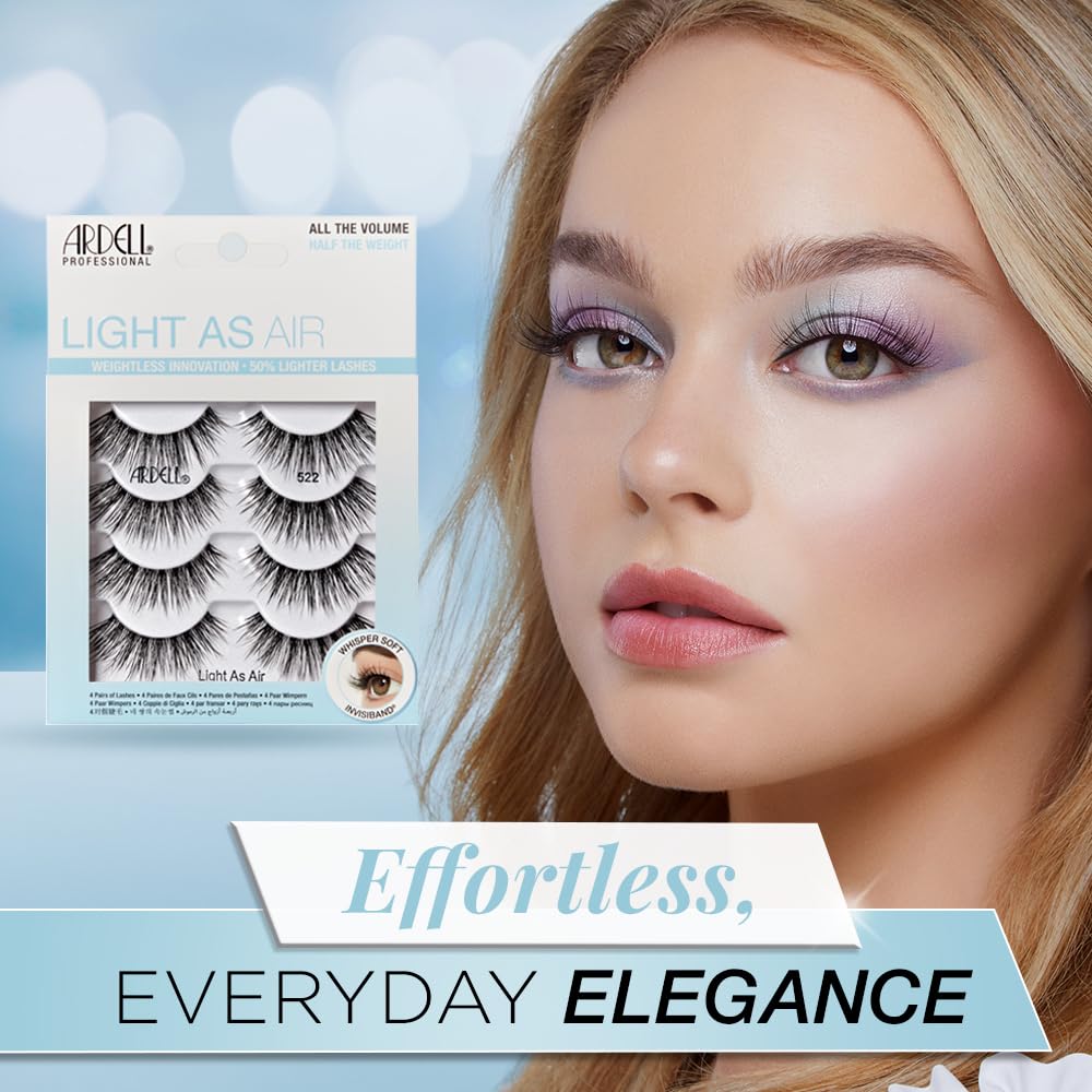 Ardell Light As Air 522 Lashes Ultra Lightweight False Eyelashes Comfortable - Thumbnail 3