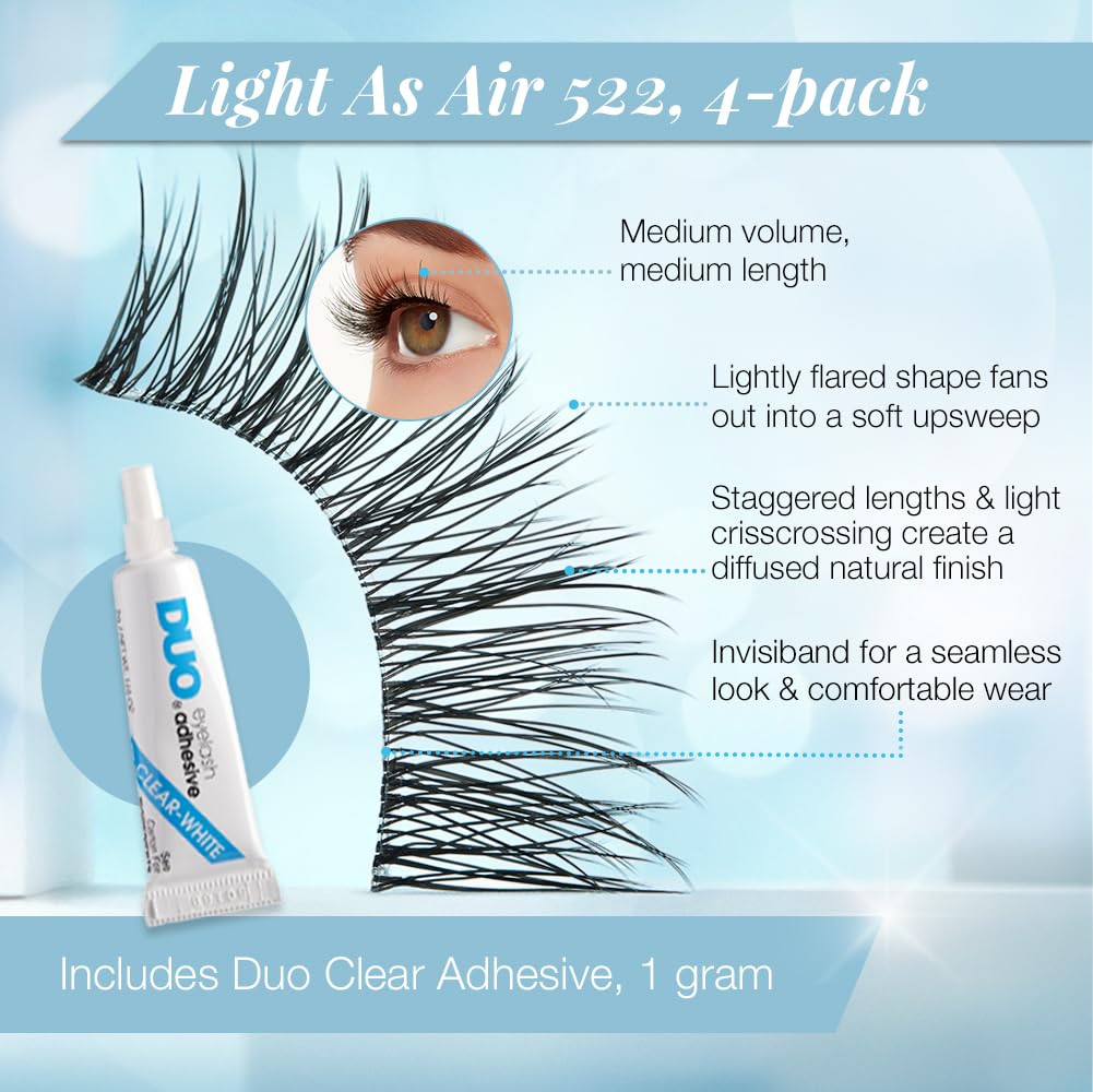 Ardell Light As Air 522 Lashes Ultra Lightweight False Eyelashes Comfortable