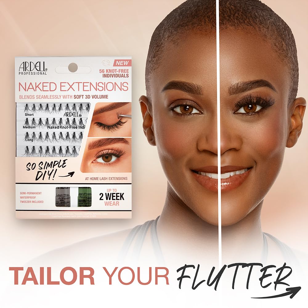 Ardell Naked Extensions 56 Knot Free Individuals 1 Pack - Thumbnail 3