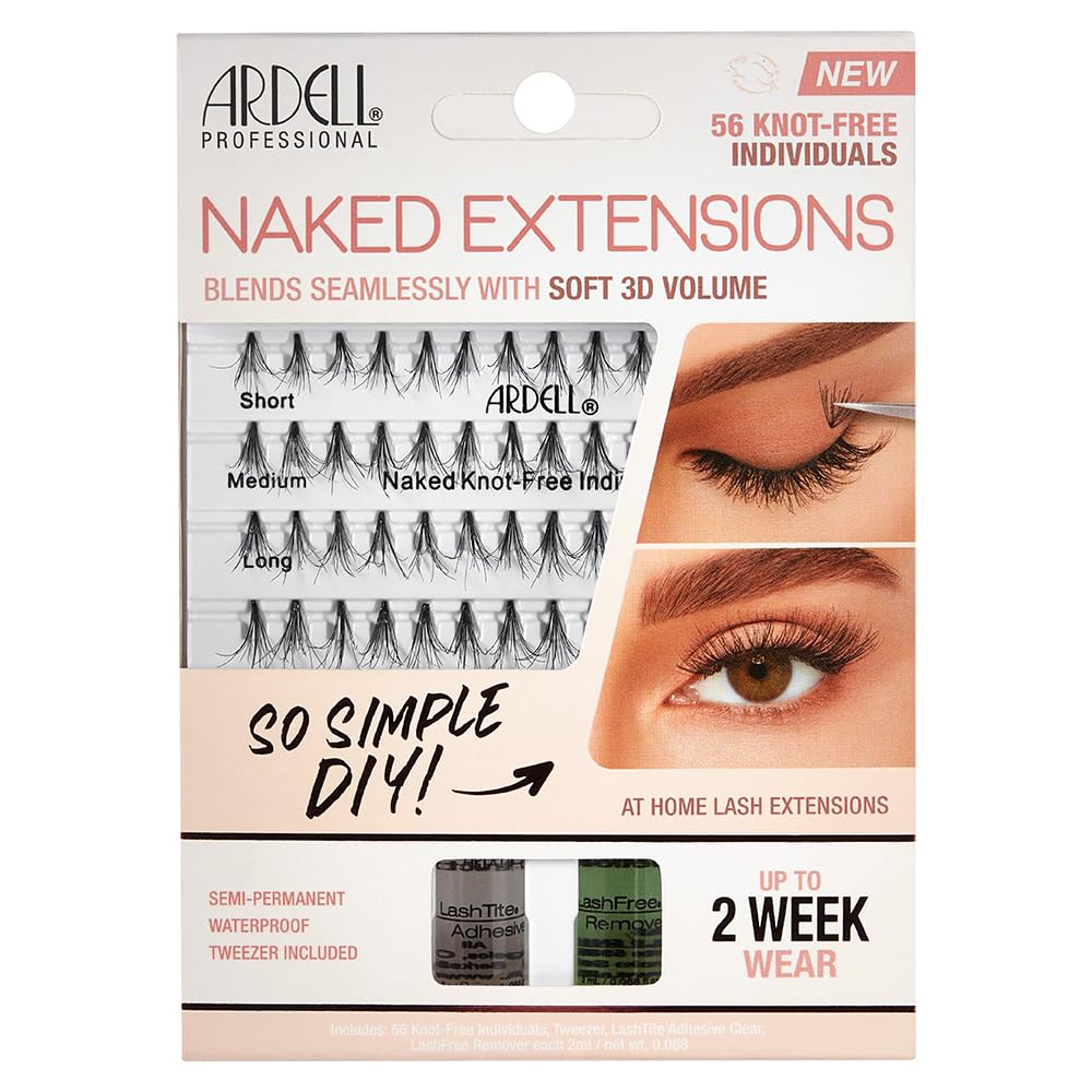 Ardell Naked Extensions 56 Knot Free Individuals 1 Pack