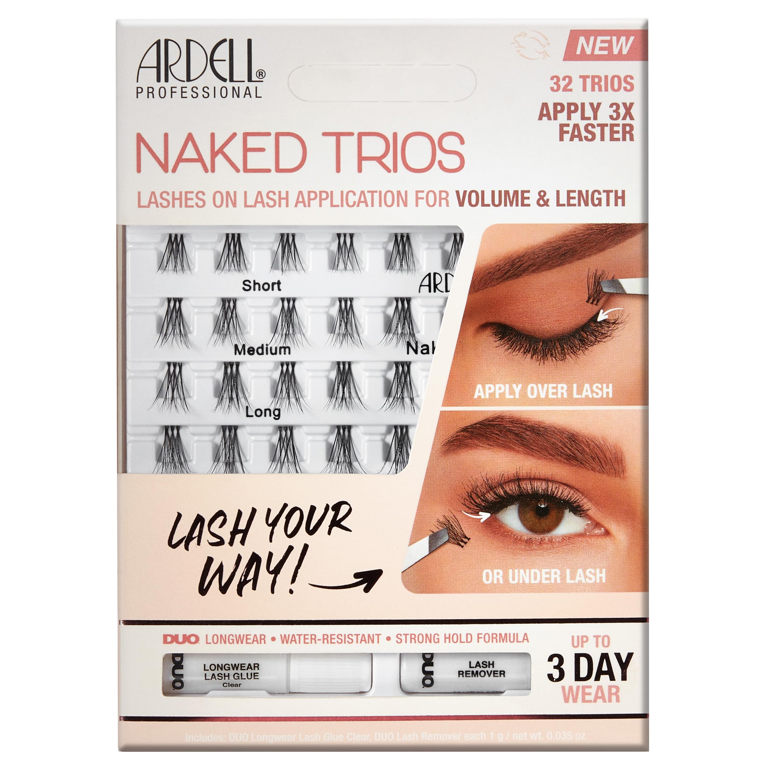 Ardell Naked Lashes Trios Kit 32 Trios 1 Pack - Thumbnail 2