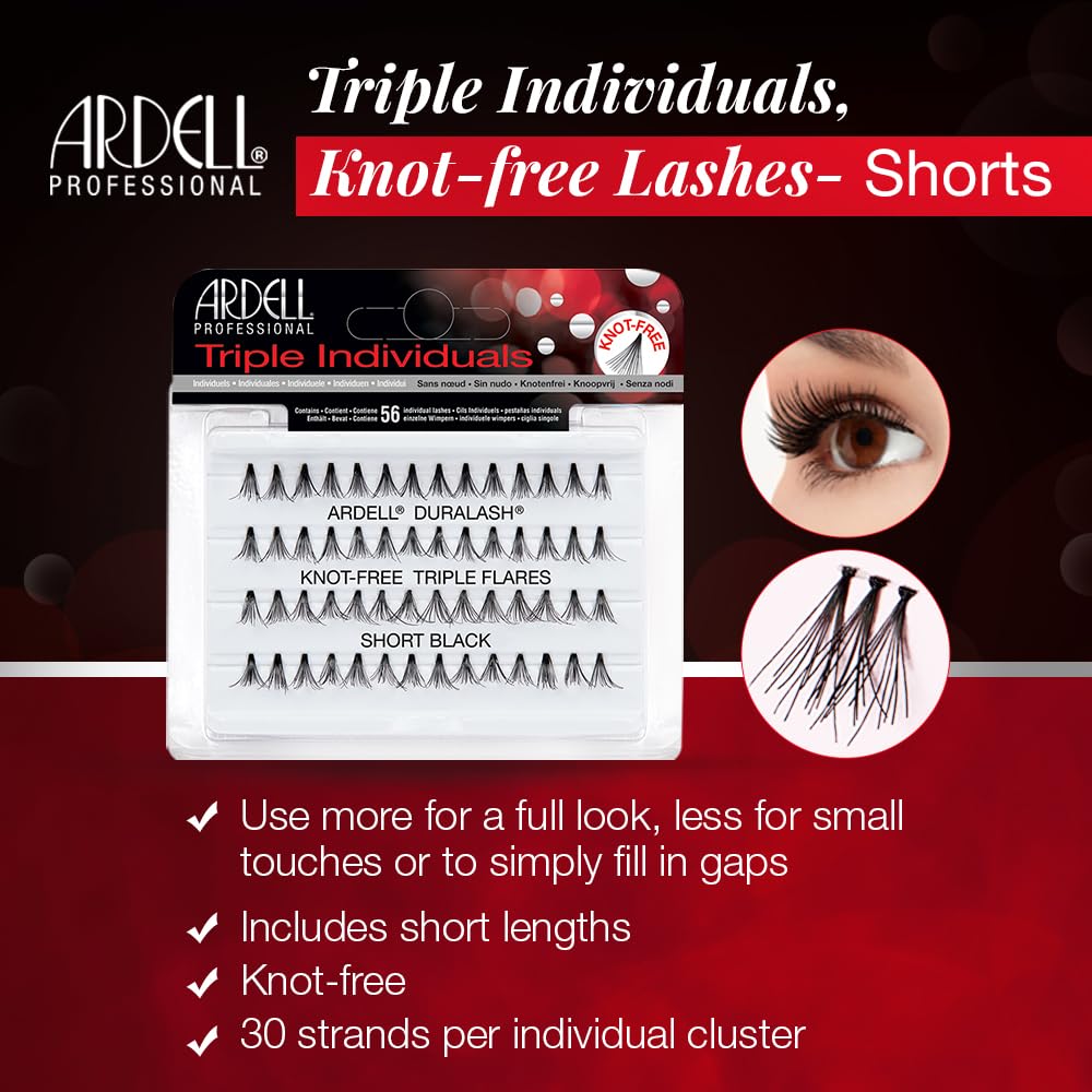 Triple Individuals Knot Free Short Black - Thumbnail 3