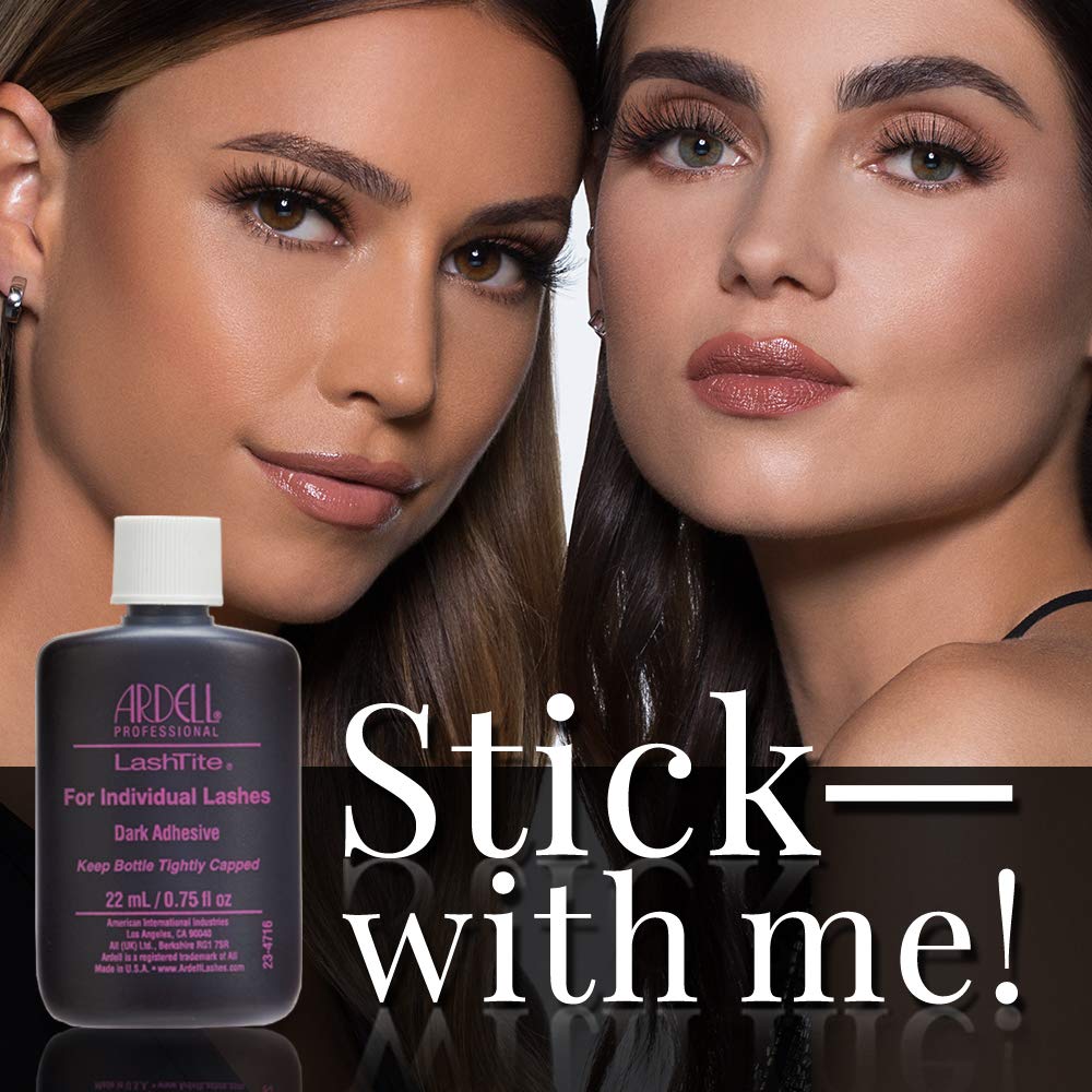 Ardell Lashtite Lash Adhesive Dark for Individual Lashes 0.75 oz - Thumbnail 2