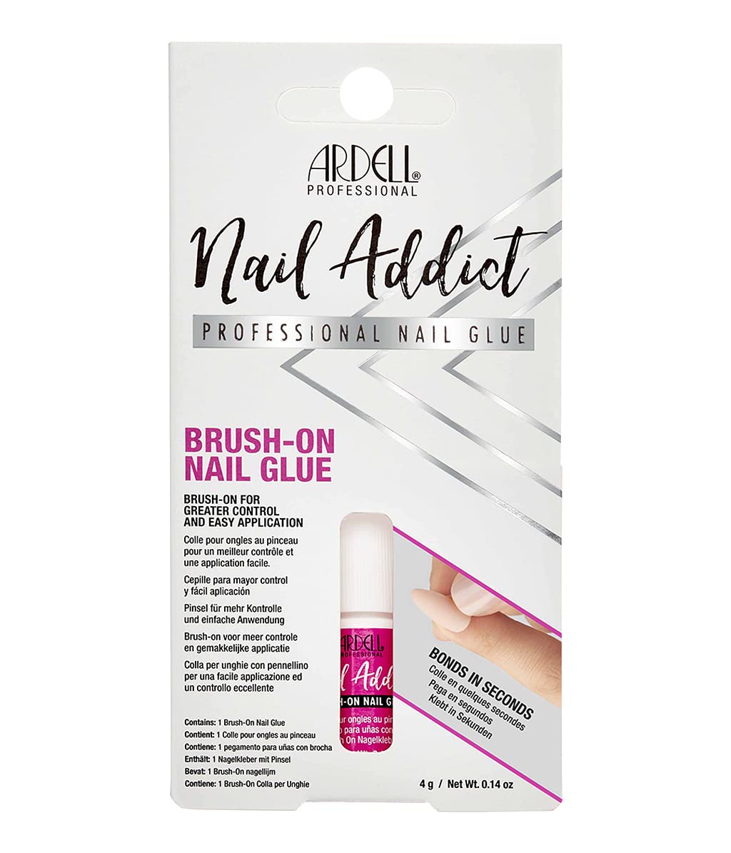 Ardell Nail Addict Brush On Nail Glue Quick Dry Long Lasting Adhesive for