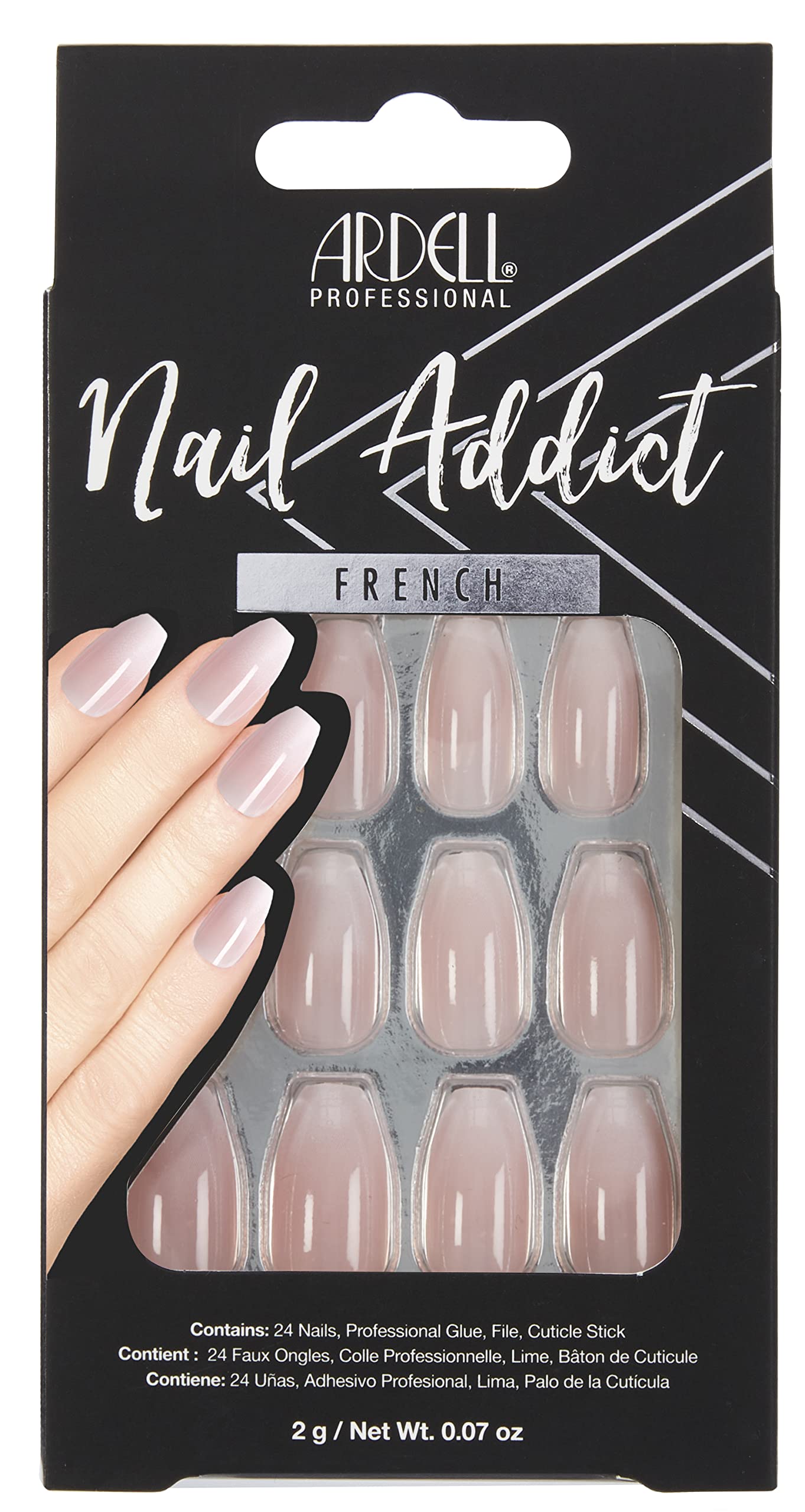 Ardell Nail Addict Artificial Nail Set French Fade