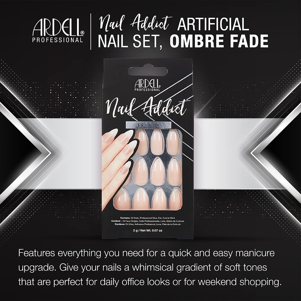 Ardell Nail Addict Artificial Nail Set Ombré Fade - Thumbnail 2