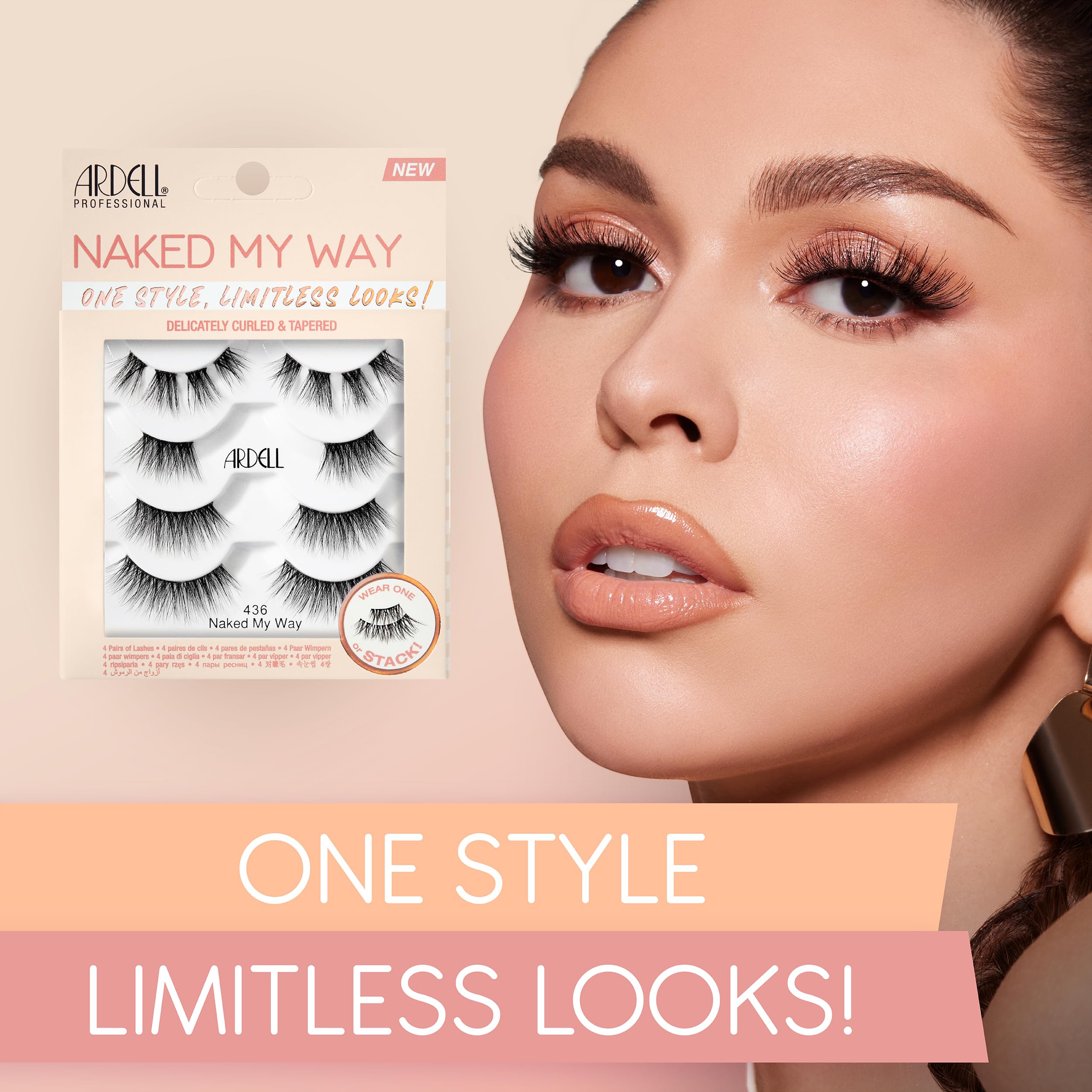 Ardell Naked My Way 436 False Eyelashes 4 Pairs 1 Pack - Thumbnail 2