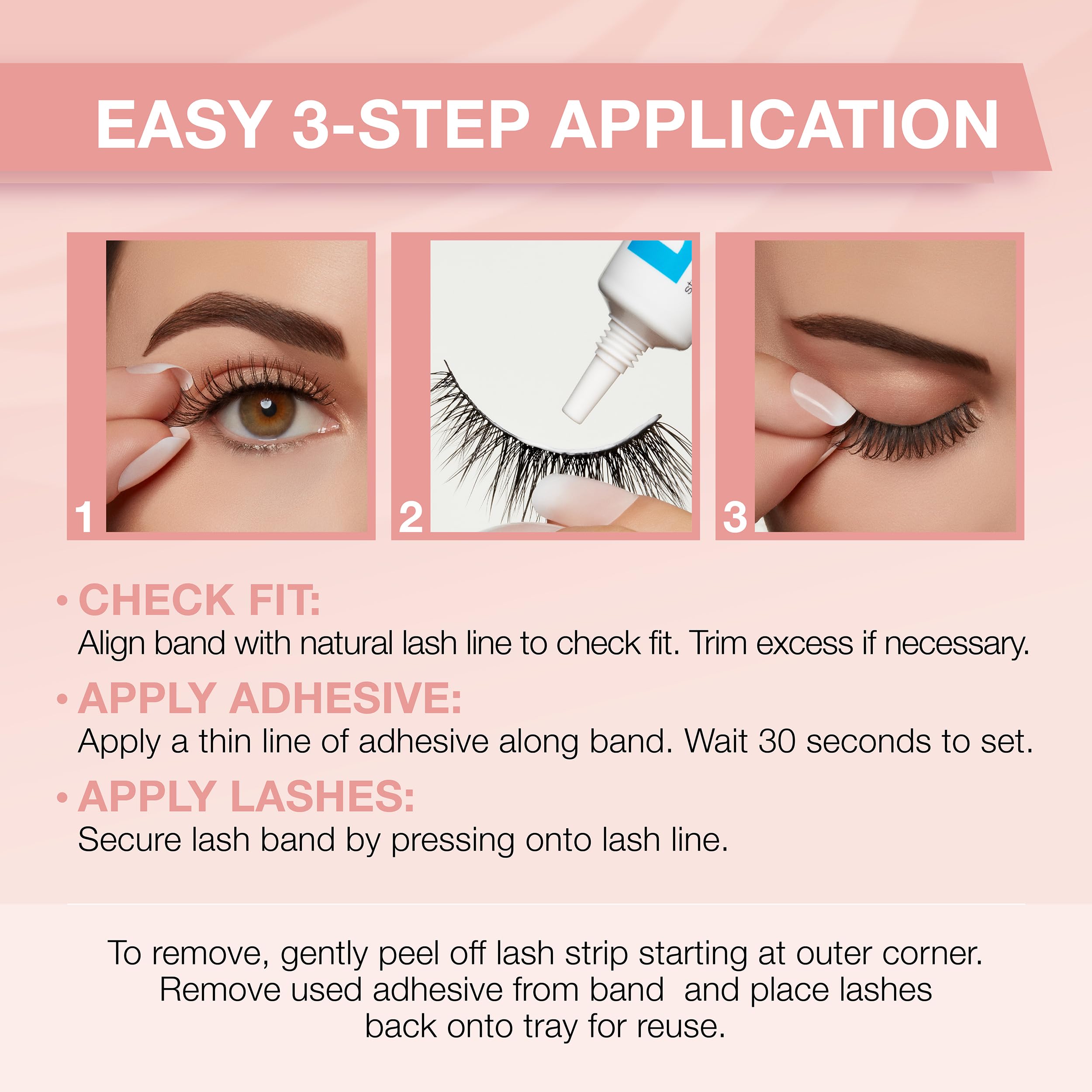 Ardell Naked Shapewear False Eyelashes 444 Curve Defining Eye Hugging Natural - Thumbnail 2