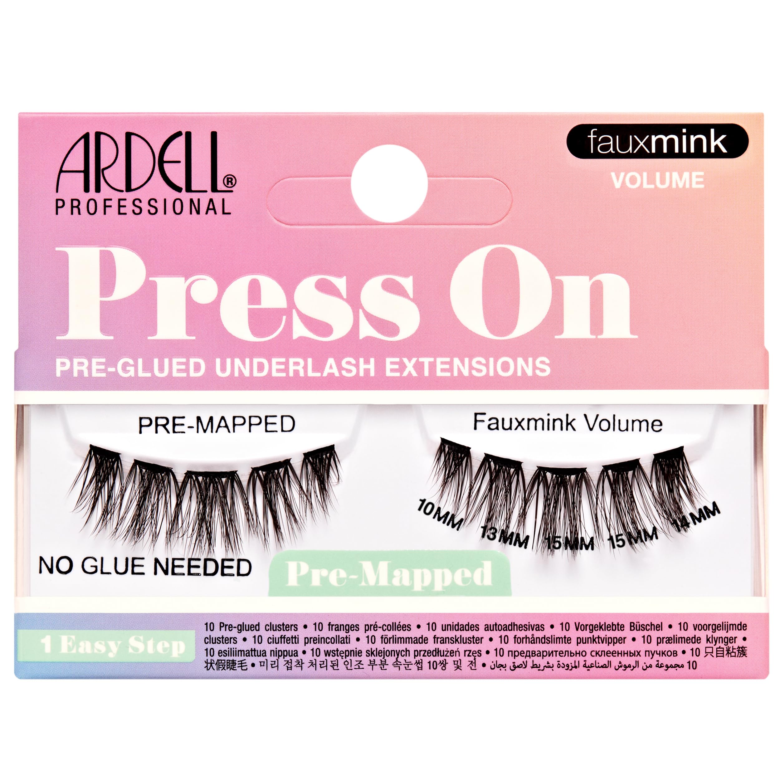 Ardell Press On Lashes Pre Mapped Diy Lash Clusters Fauxmink Volume Pre Glued