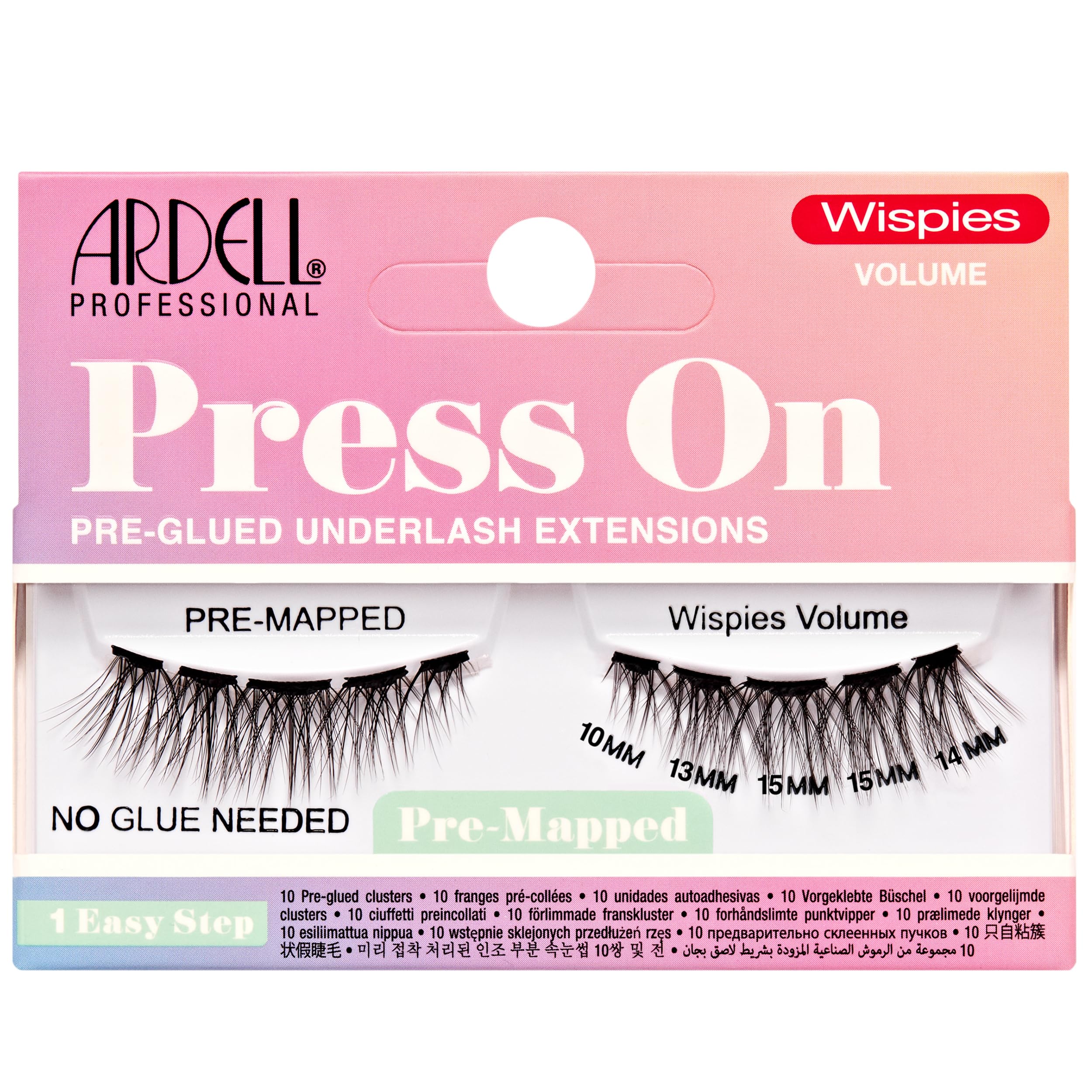 Ardell Press On Lashes Pre Mapped Diy Lash Clusters Wispies Volume Pre Glued