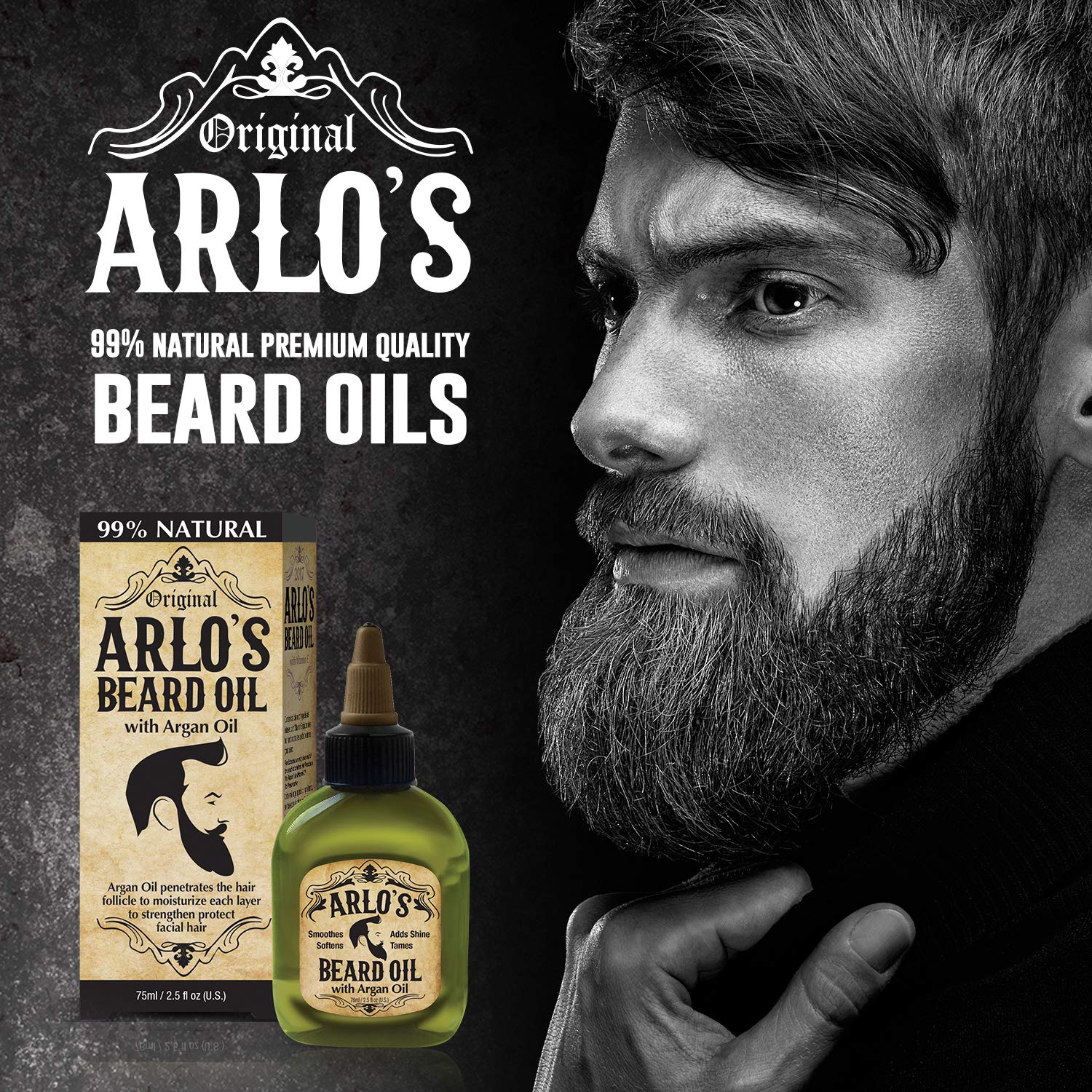 Arlo's Beard Oil With Coconut Oil 2.5 oz - Thumbnail 3