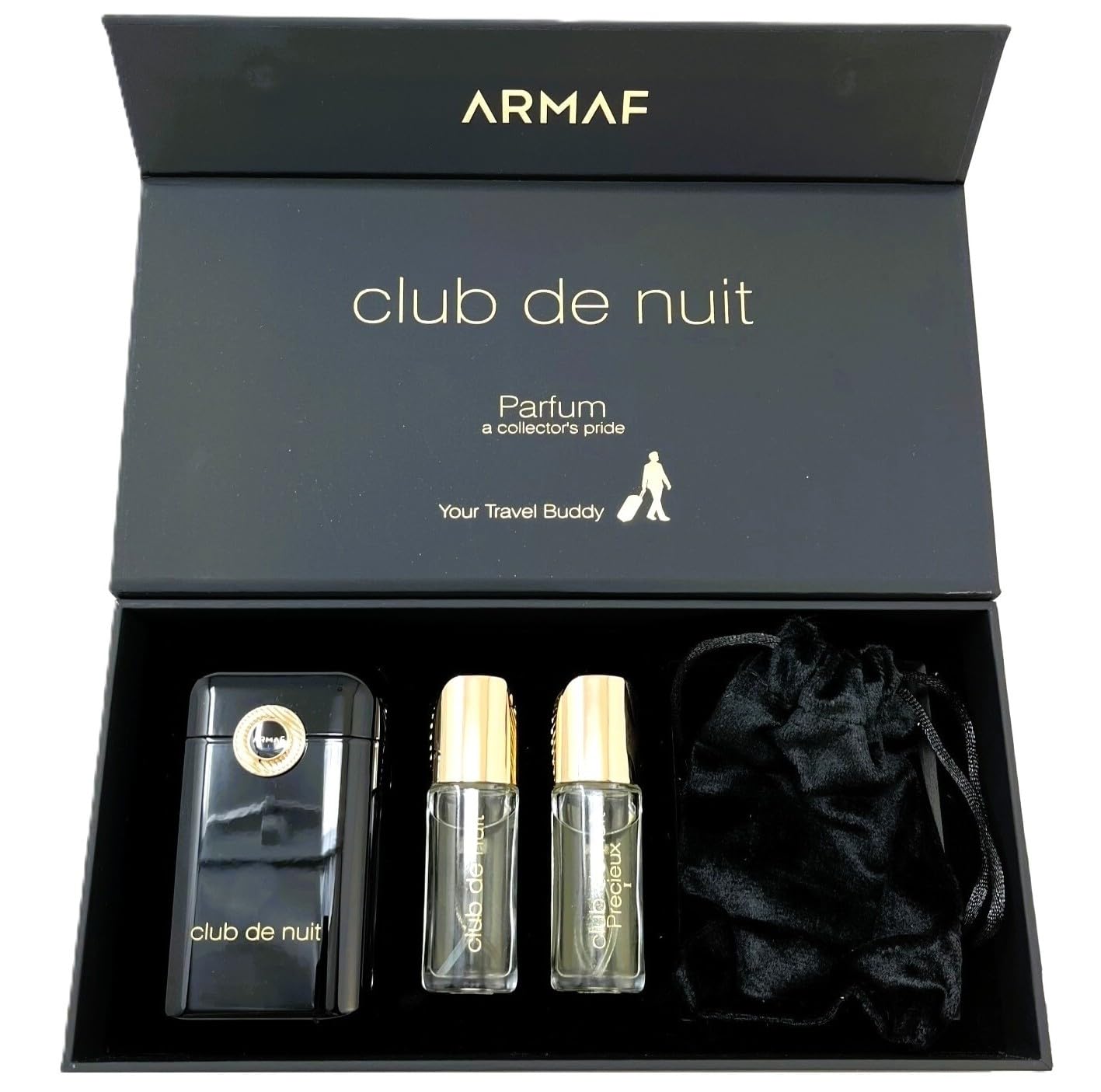 [Set] Armaf Club de Nuit Intense M 4 Piece Travel Set Citrus Smoky Woody For Men EDP