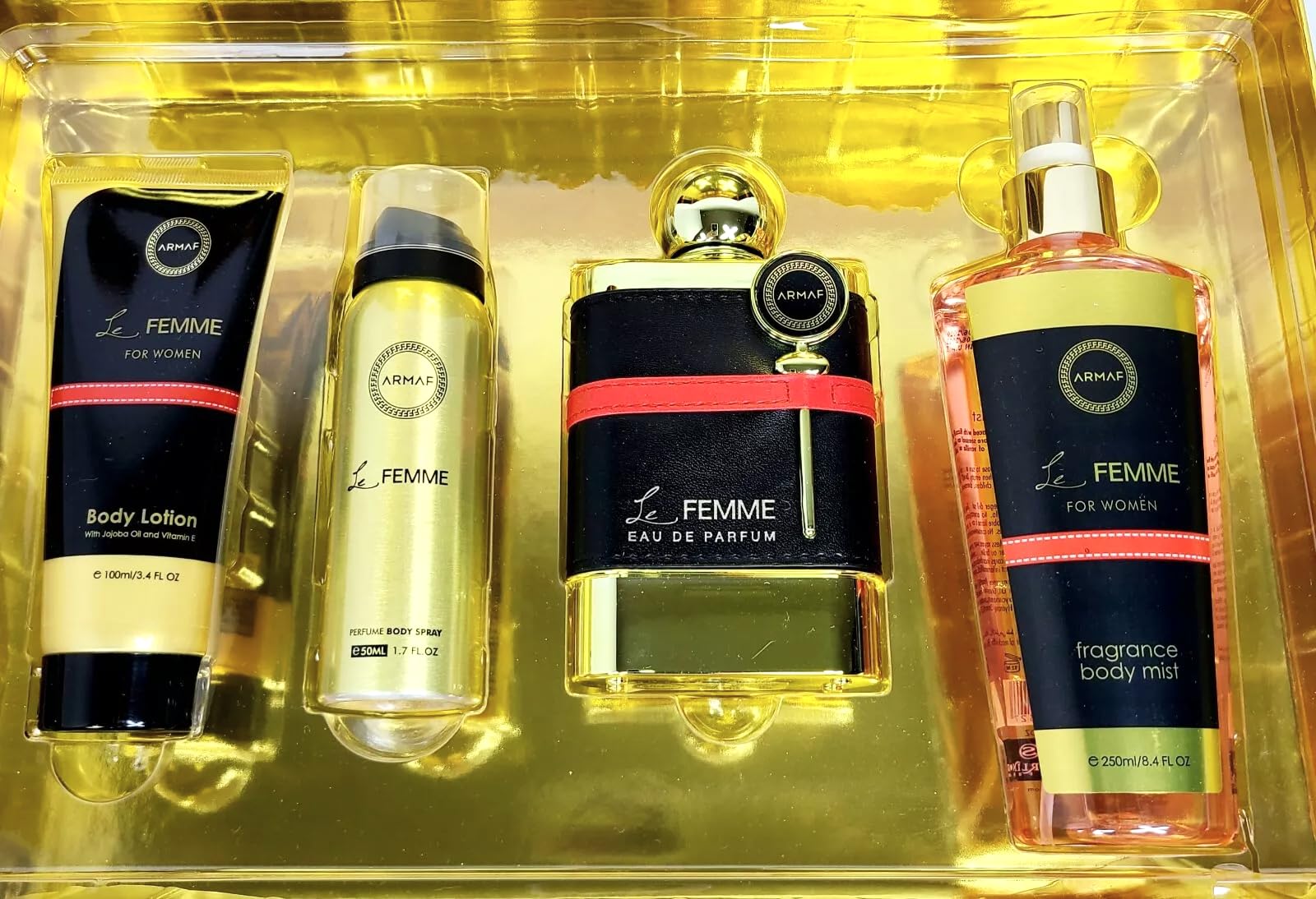 [Set] Armaf Le Femme 4 Piece Set For Women EDP 3.4 oz