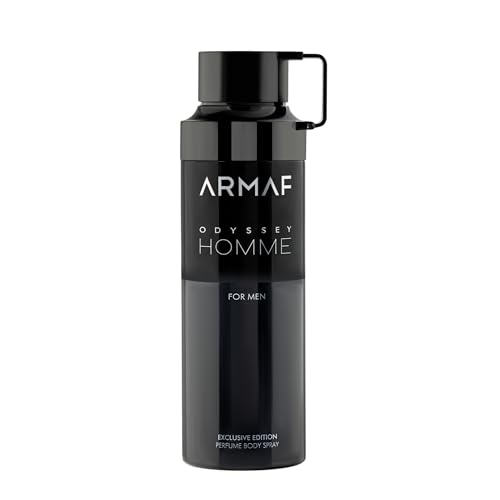 [Body Mist] Odyssey Homme Black By Armaf Body For Men 6.8 oz - Thumbnail 2