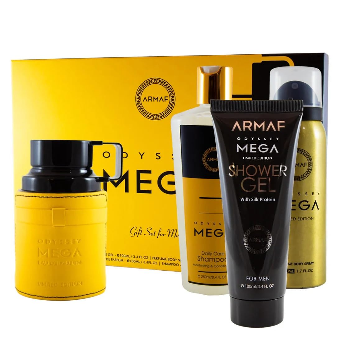 [Set] Armaf Odyssey Mega Limited Edition Citrus Woody Fresh 4 Piece for Man EDP 3.4 oz