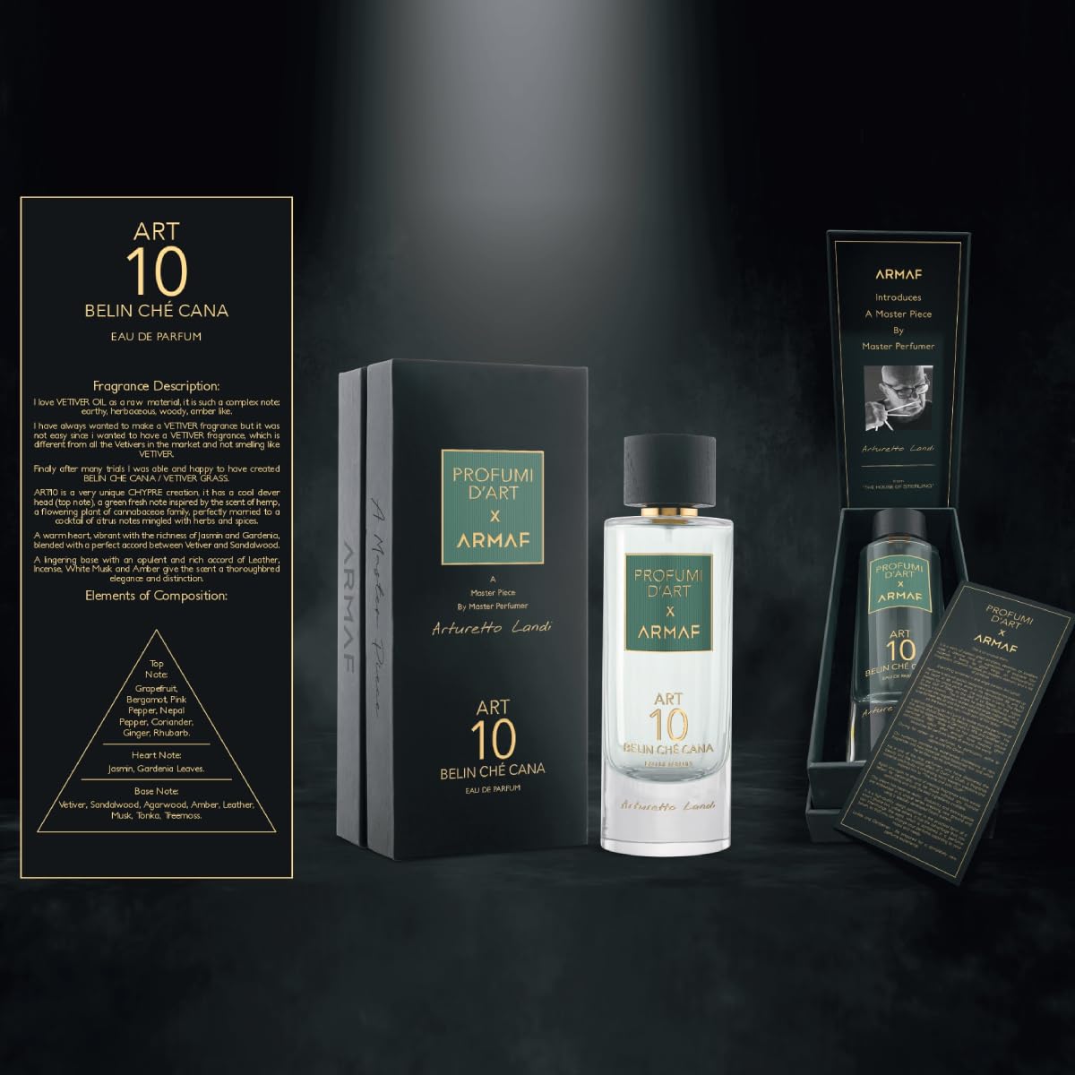 Profumi D Art 10 Belin Che Cana By Armaf For Men EDP 3.6 oz - Thumbnail 3