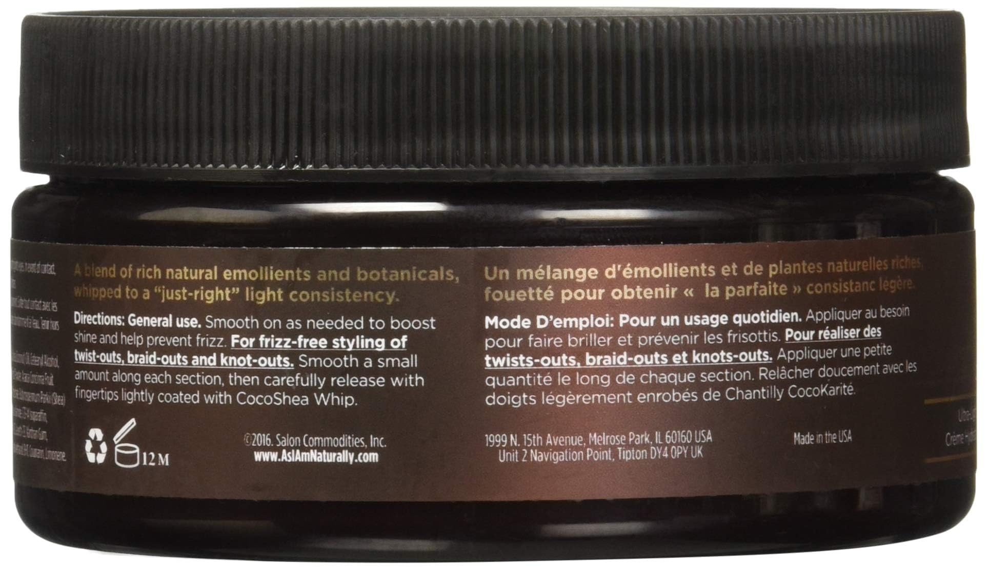 As I Am Cocoa Shea Whip 8 oz