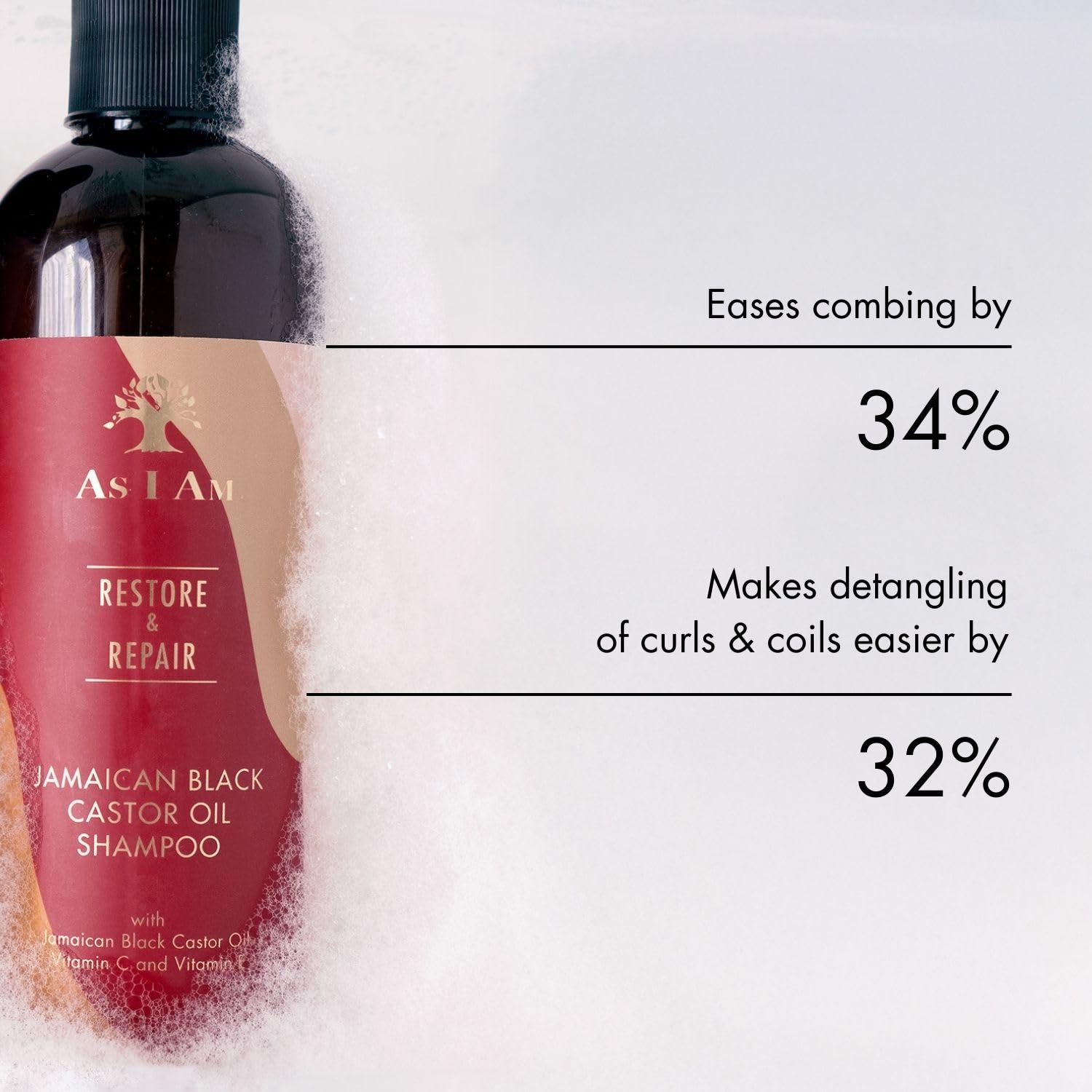 As I Am Jamaican Black Castor Oil Shampoo 355 ml - Thumbnail 2