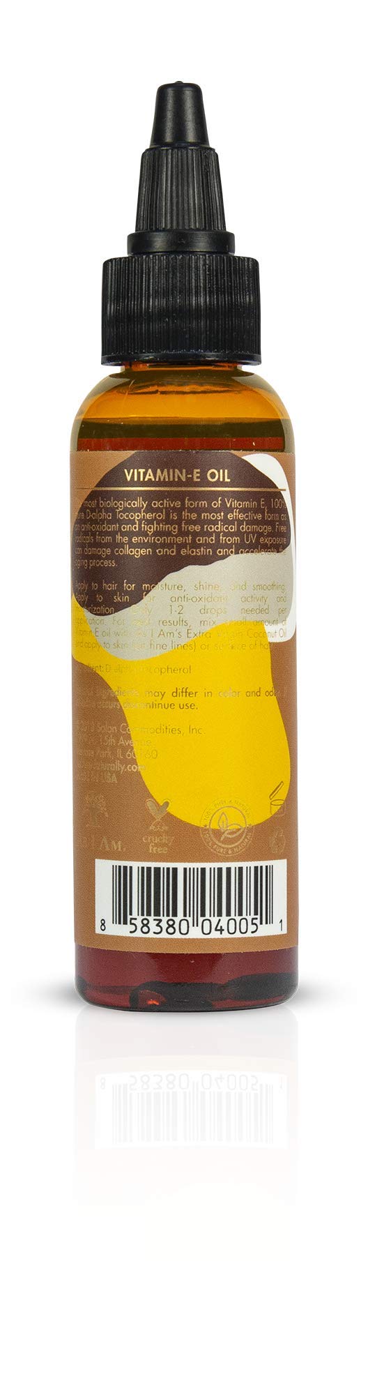 As I Am Pure Oils Vitamin E Oil 100% Pure D Alpha Tocopherol Super Anti Oxidant - Thumbnail 2