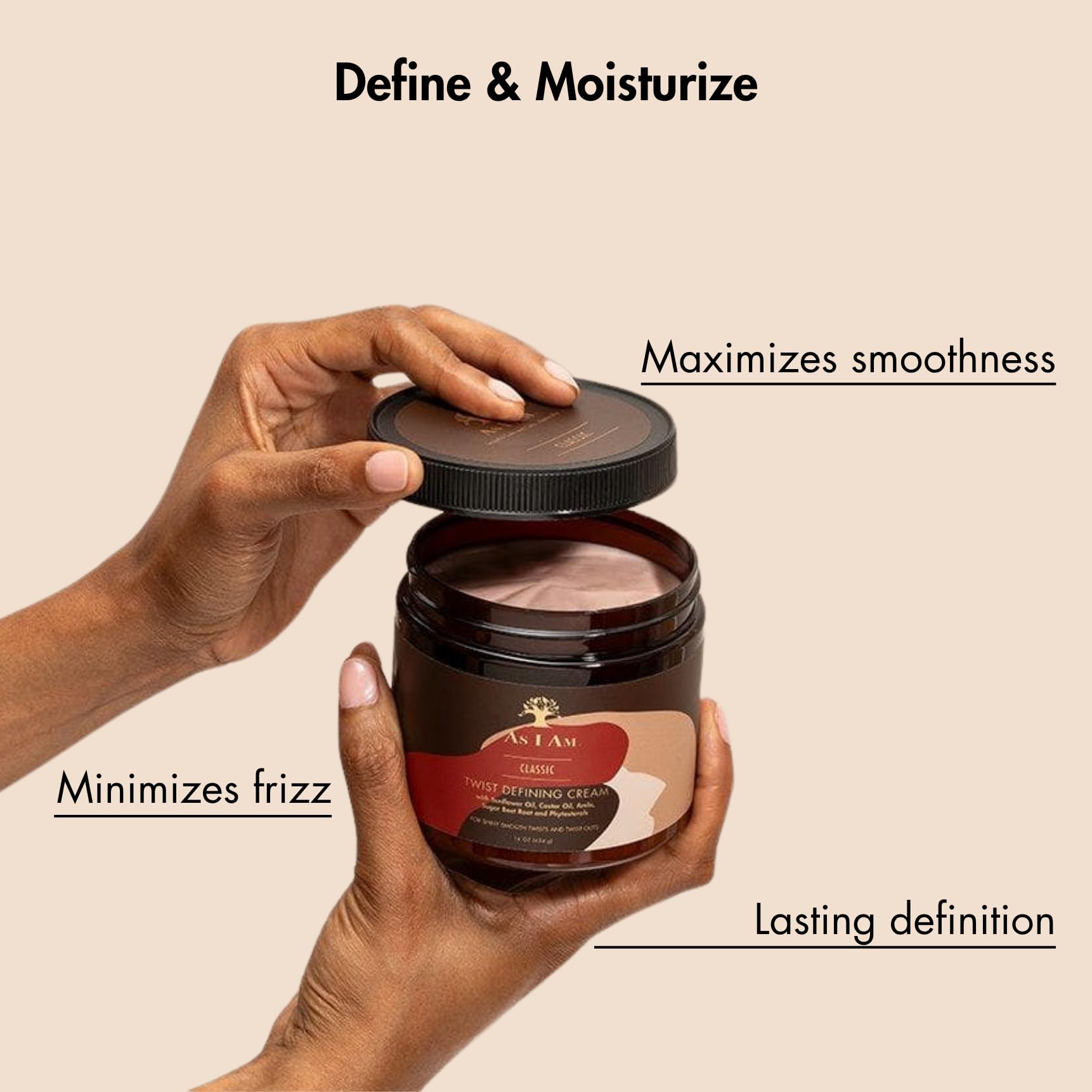 As I Am Twist Defining Cream With Castor Oil and Phytosterols 8 oz - Thumbnail 3