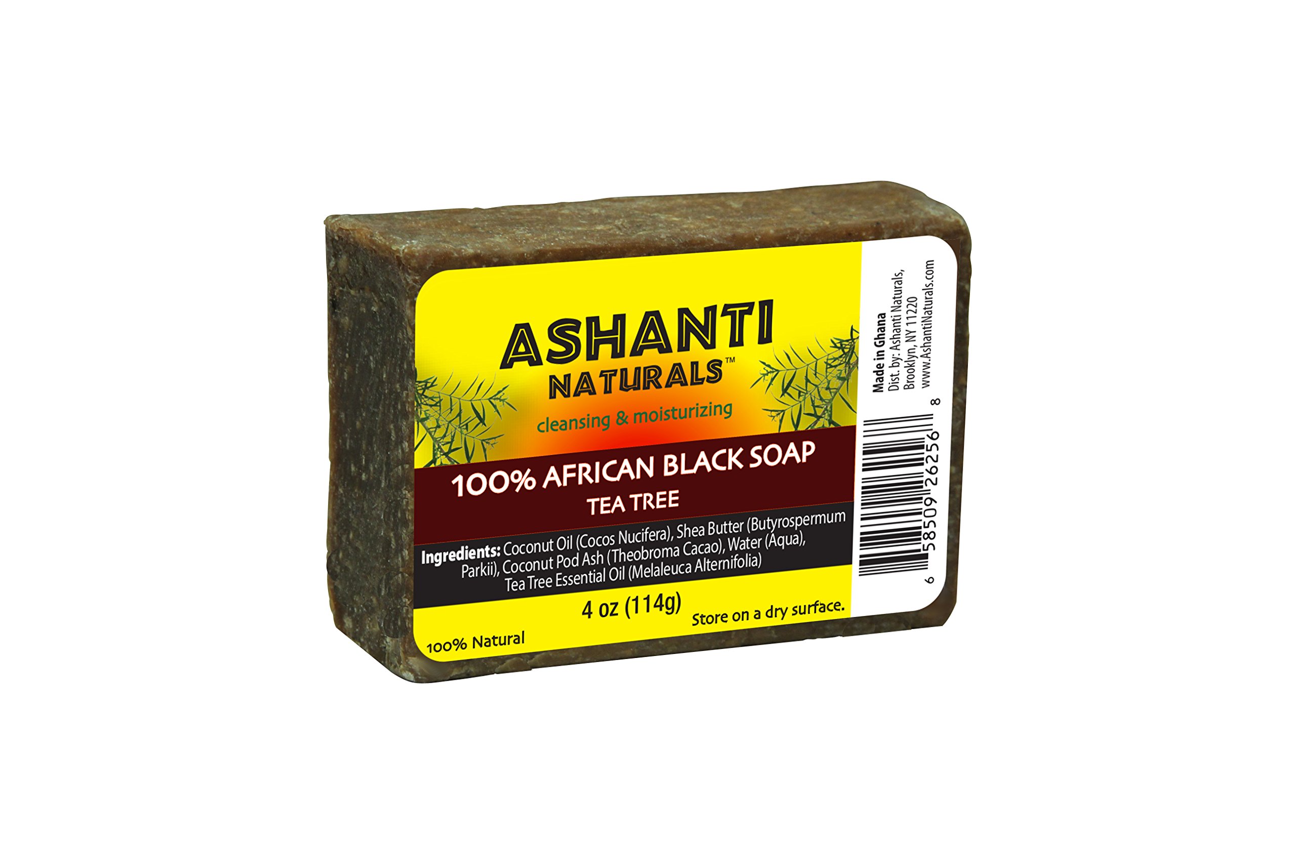 Ashanti Naturals 100% African Soap Bars Black Tea Tree