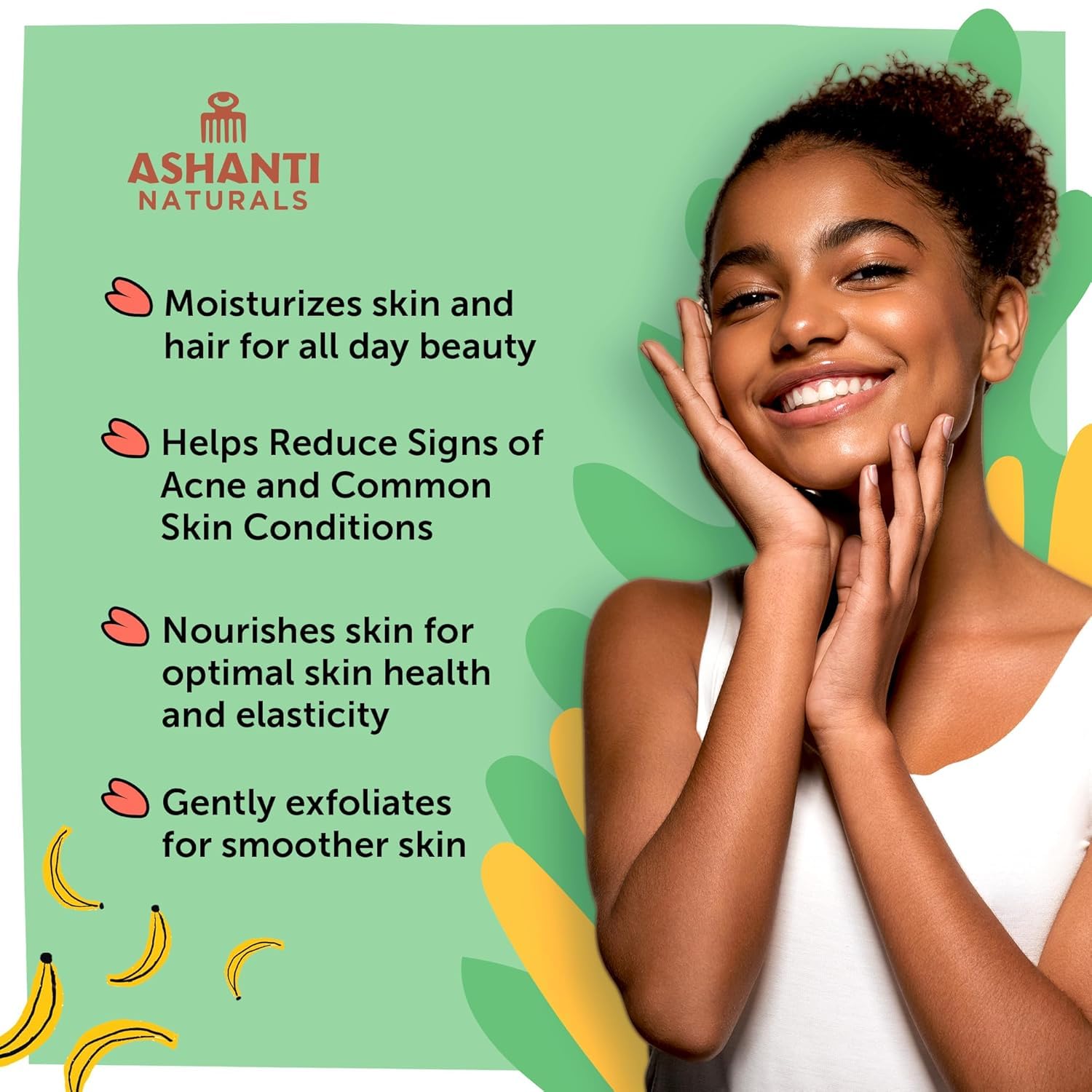 Ashanti Naturals African Black Soap Bar | Unscented Natural Black Soap With Raw - Thumbnail 3