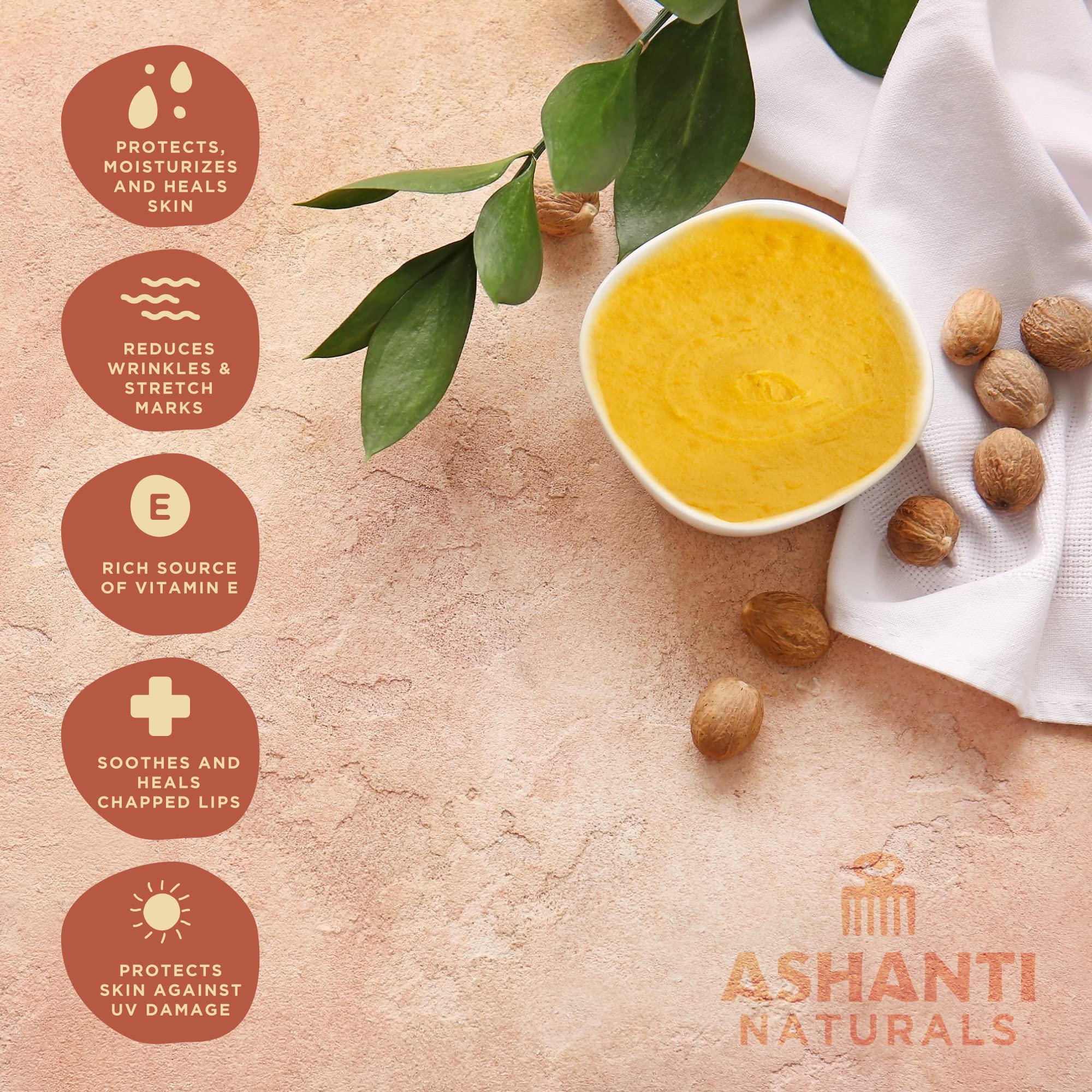 Ashanti Naturals Yellow Raw Shea Butter | Unrefined African Shea Butter | - Thumbnail 3