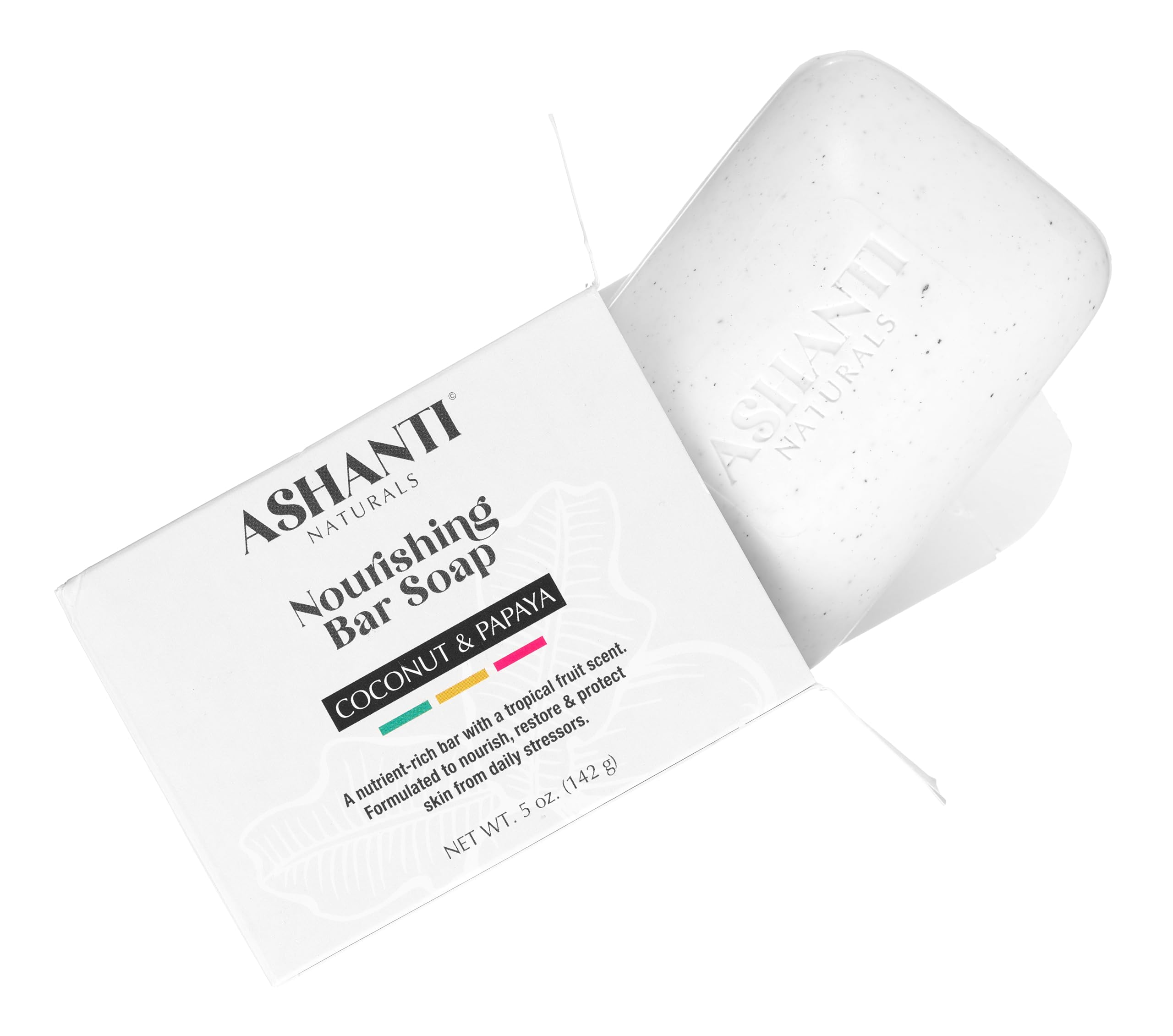 Ashanti Naturals Coconut Papaya Soap Bar | Nourishing Natural Soap With Shea