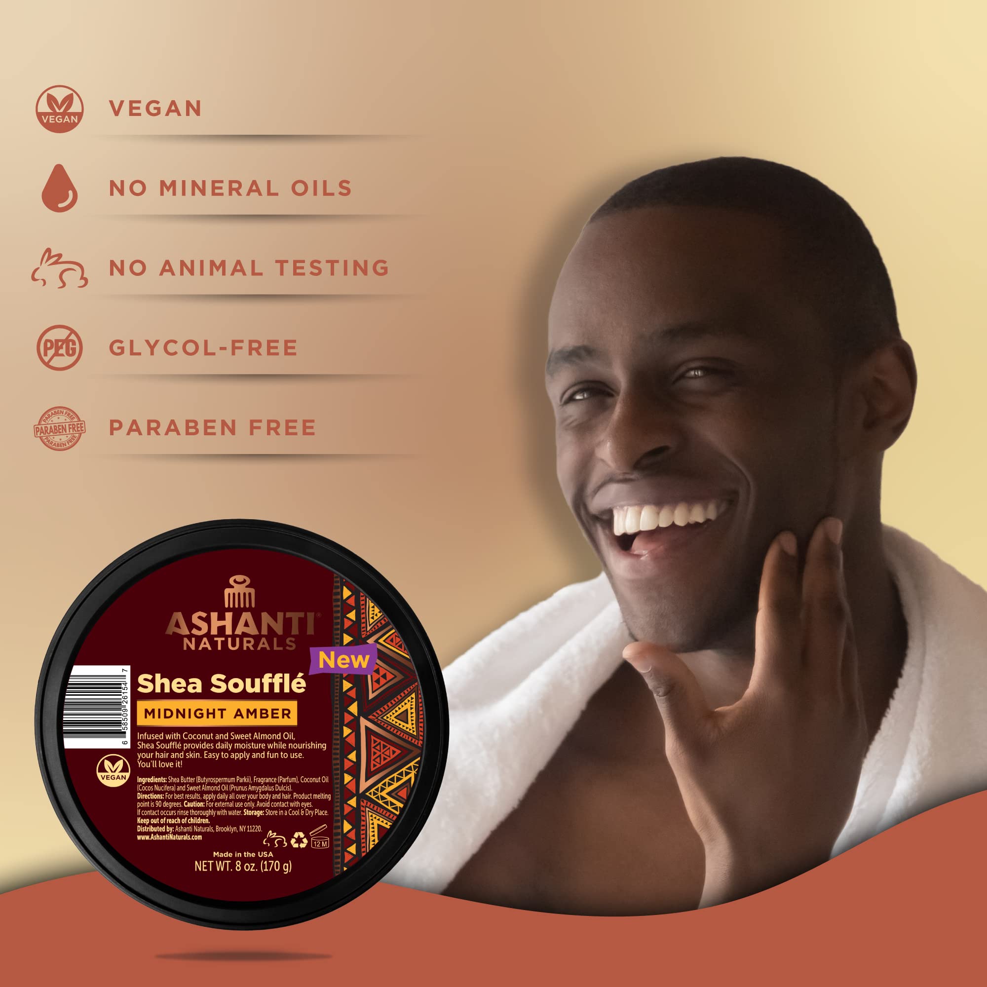 Ashanti Naturals Scented Whipped Shea Butter | Unrefined Shea Butter From Ghana - Thumbnail 2