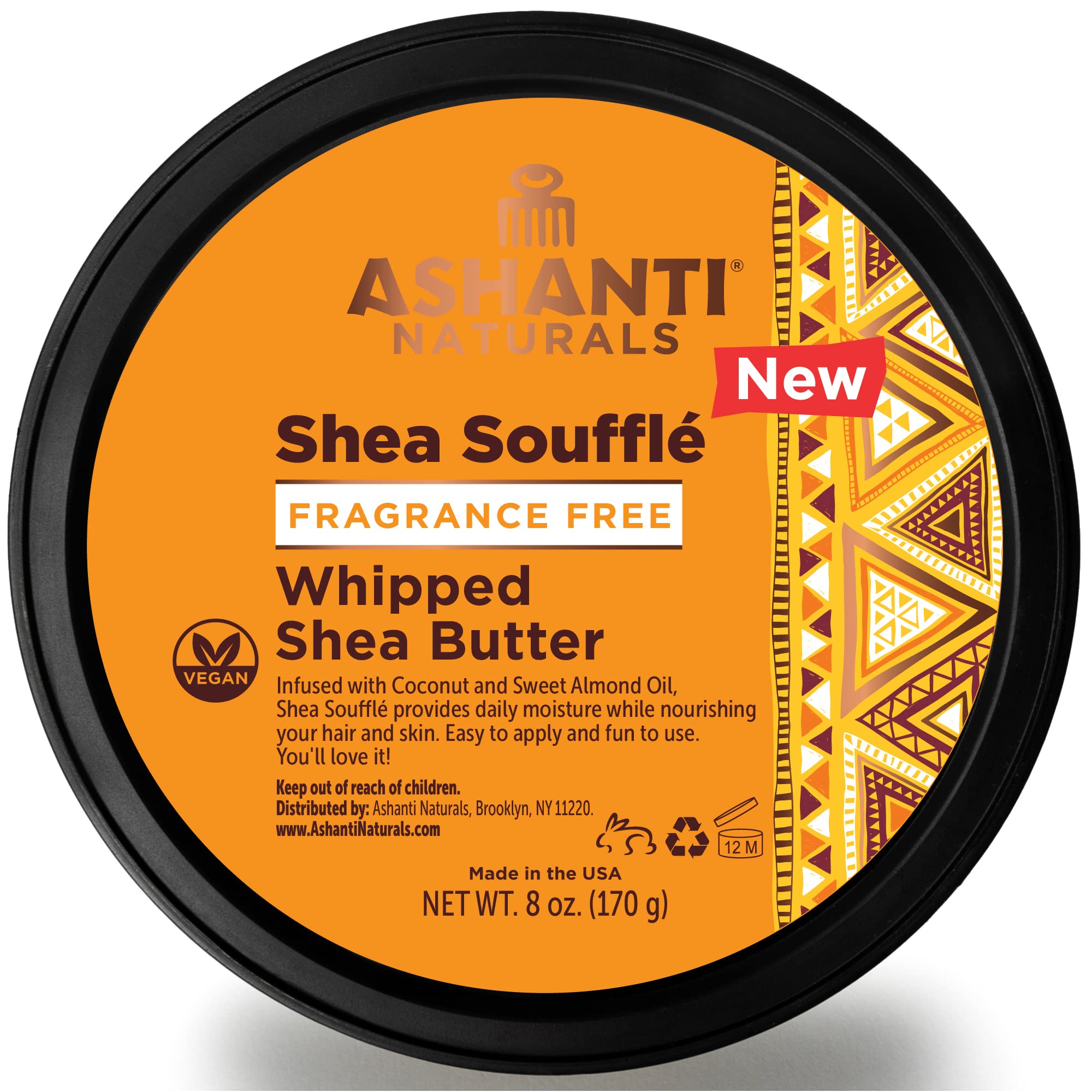 Ashanti Naturals Whipped Shea Butter | Unrefined Shea Butter From Ghana Coconut