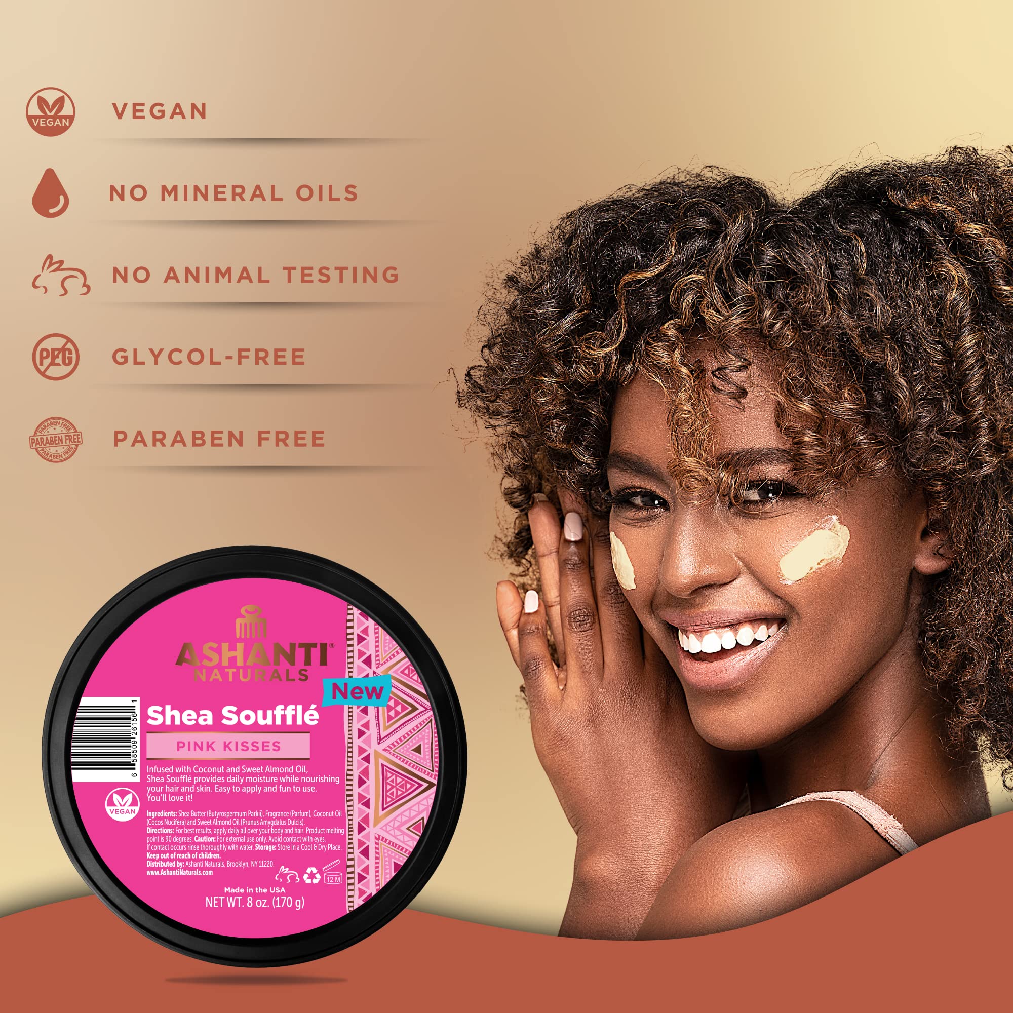 Ashanti Naturals Scented Whipped Shea Butter for Skin | African Body Butter - Thumbnail 2