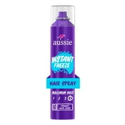 Aussie Instant Freeze Sculpting Mousse for Hair Styling Maximum Hold 2 Pack 6 oz