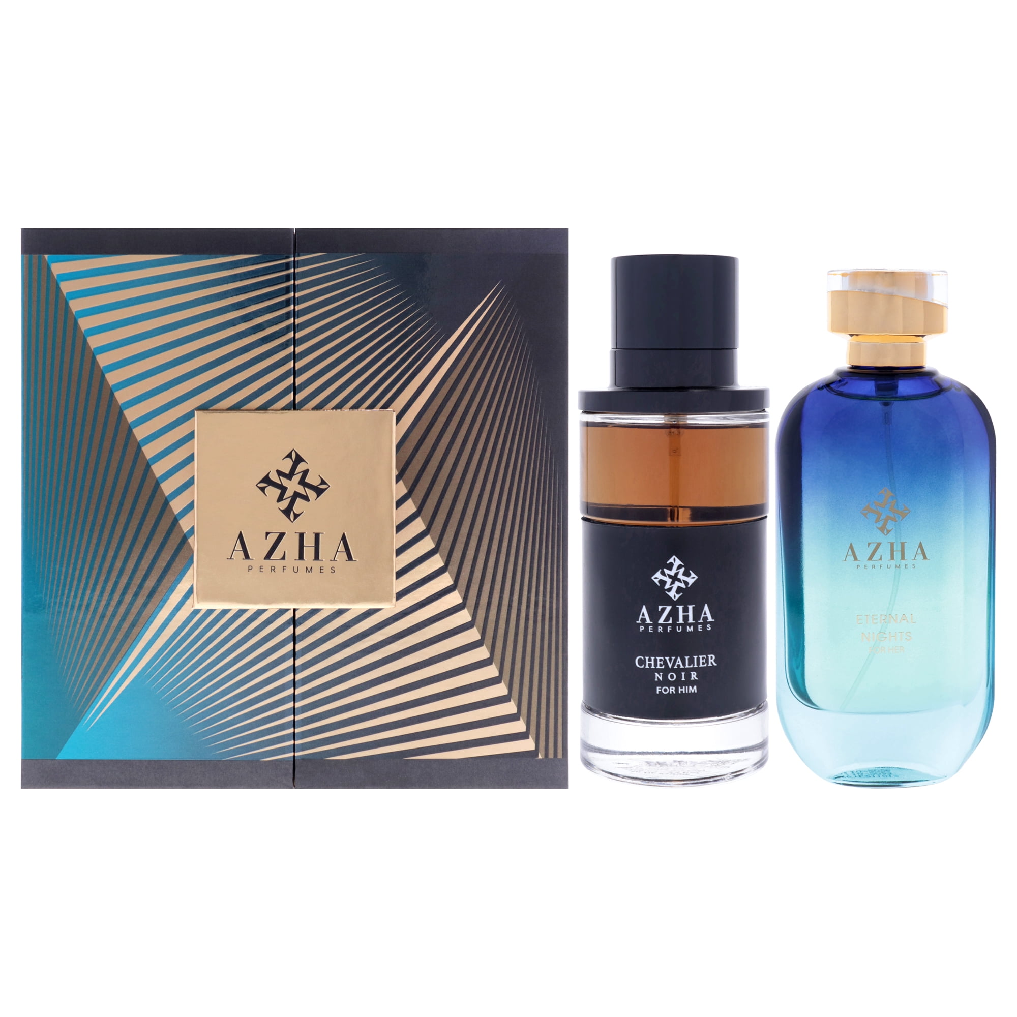 AZHA(U)(H/B)2PC SET(2 X 3.3oz edp sp)(Chevalier Noir(M),Eternal Night(W))