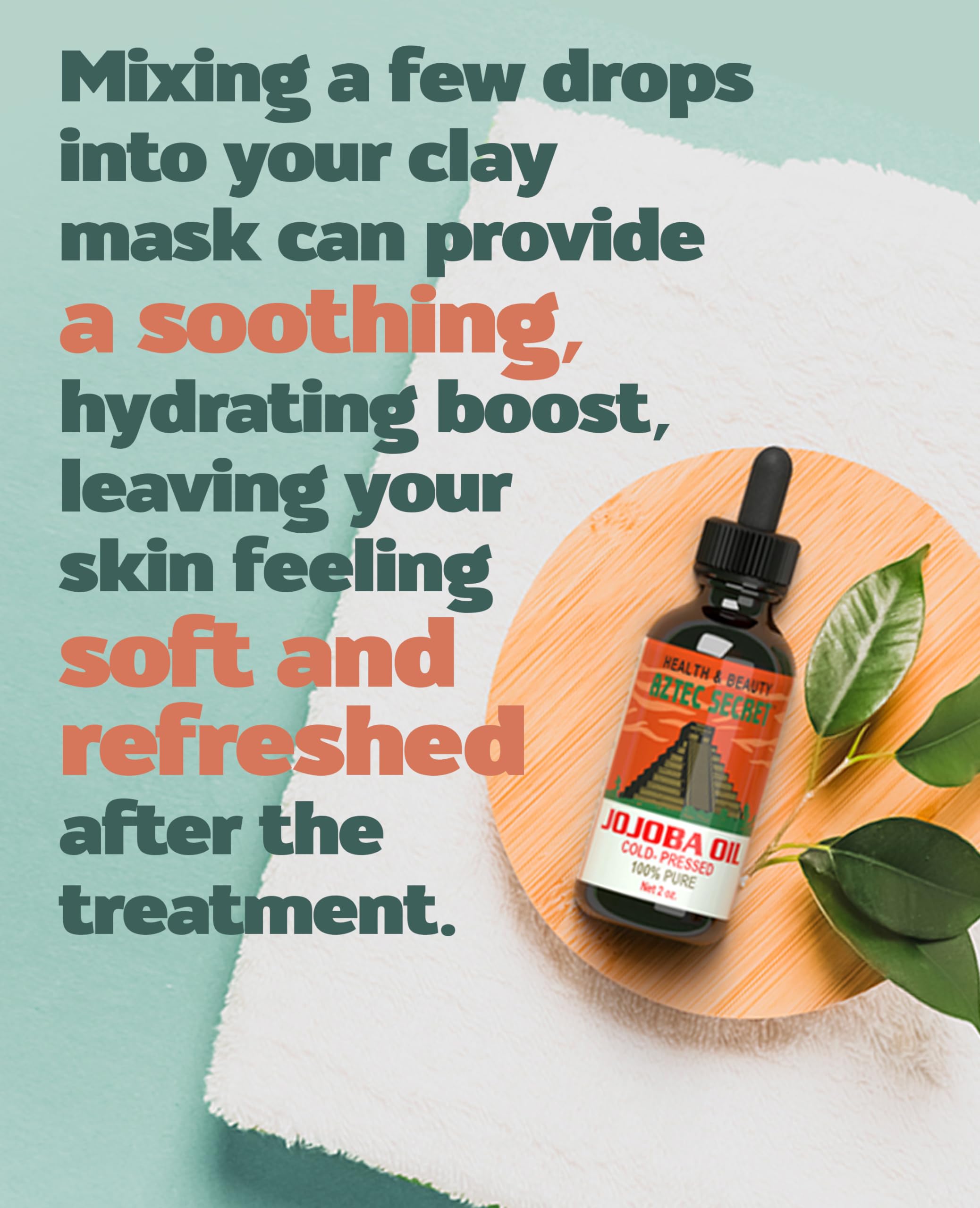 Aztec Secret Jojoba Oil Deep Hair Skin Moisturizer 100% Pure Cold Pressed and