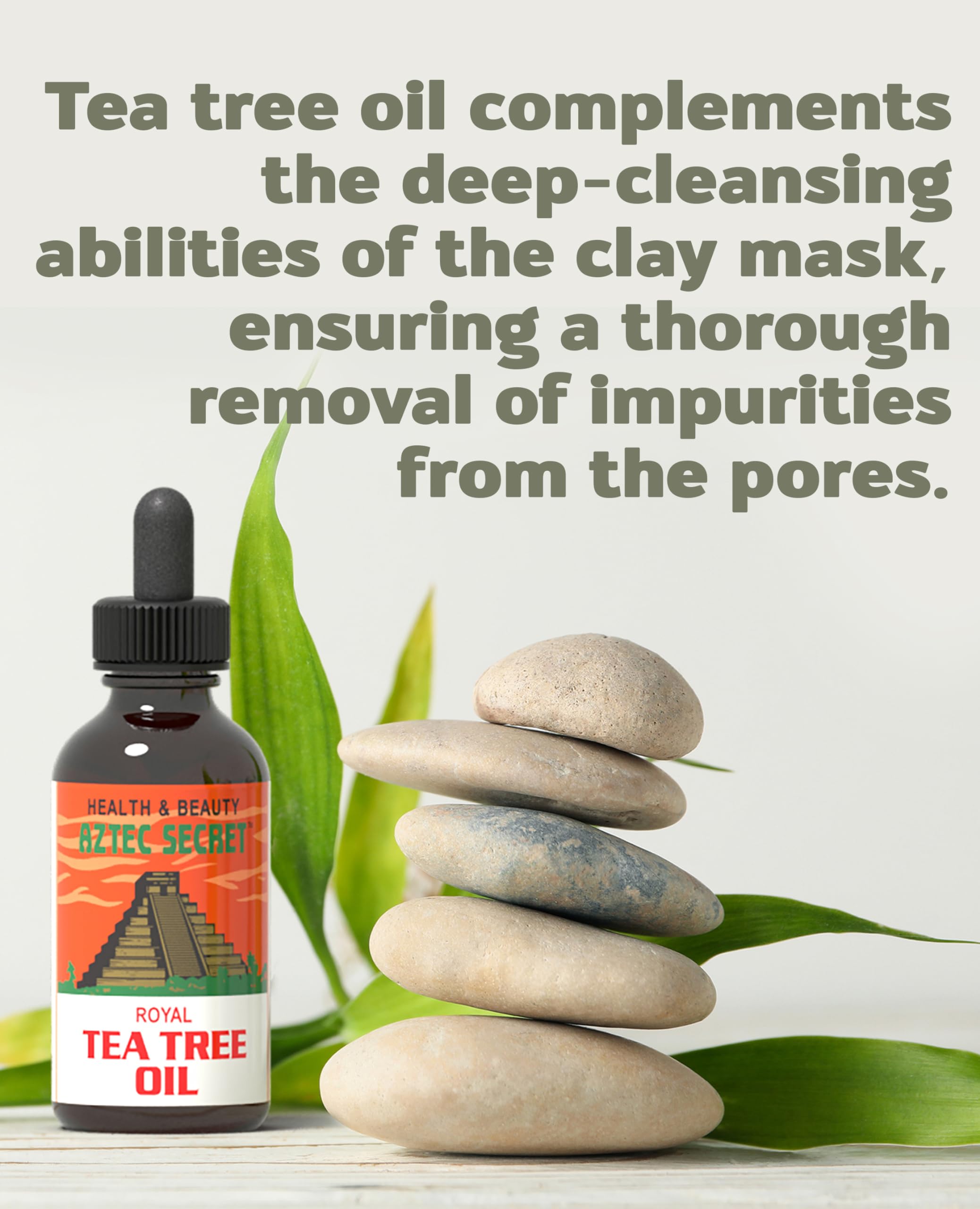 Aztec Secret Royal Tea Tree Oil 100% Pure Deep Hair Skin Moistruizer 1 Pack 4 oz