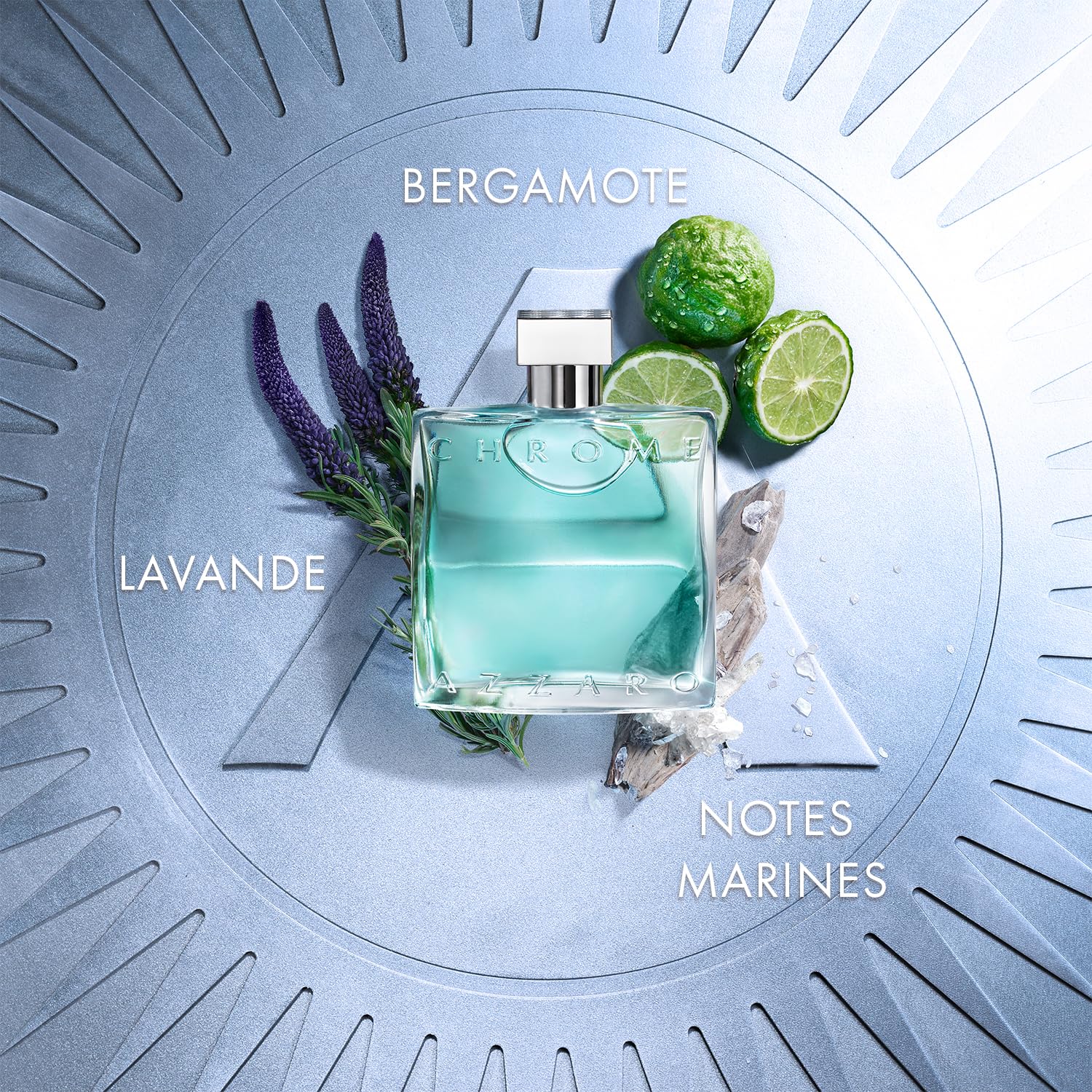 Azzaro Chrome Azure EDT 3.38 oz - Thumbnail 3