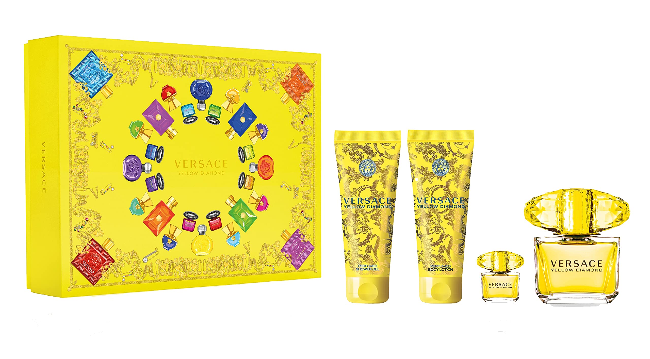 [Set] Versace Yellow Diamond 4pcs EDT