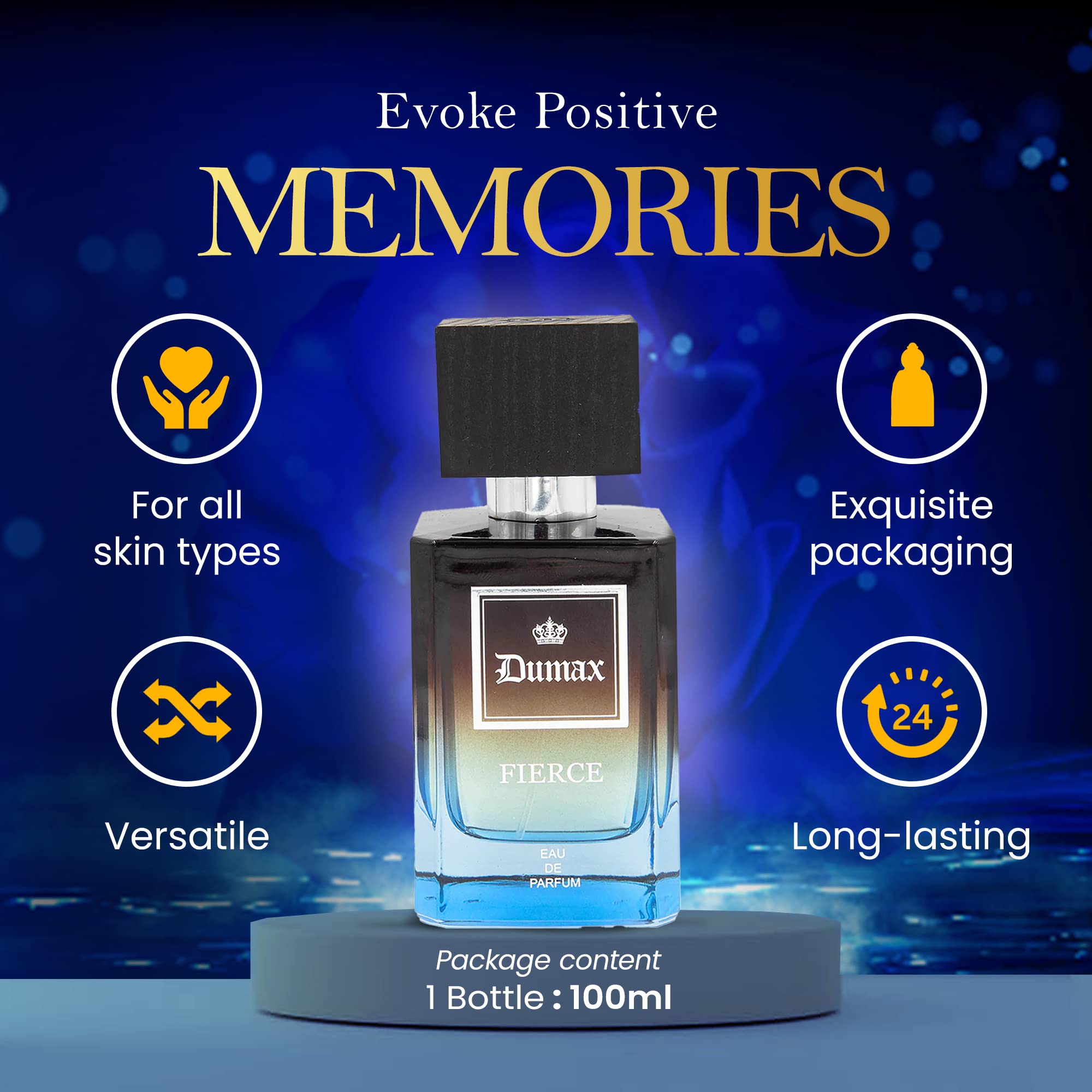 Dumax Fierce 3.4 M United Arab Emir. 1pcs Bybox EDP - Thumbnail 3