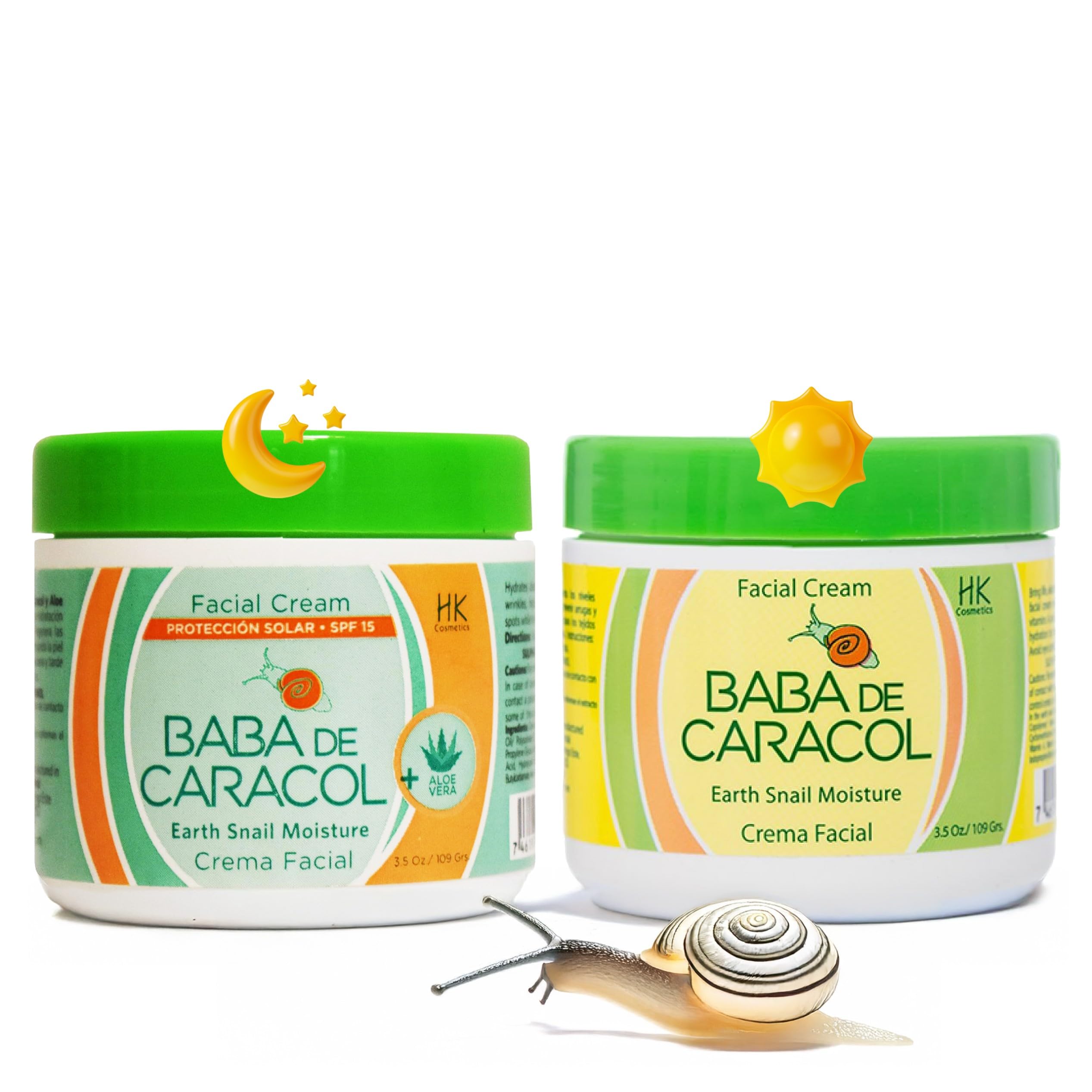 Baba de Caracol Facial Moisturizing Cream Aloe Vera 3.5 oz - Thumbnail 2