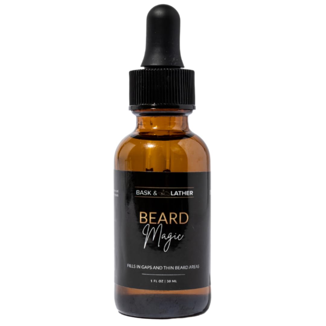 Bask Lather Beard Magic Growth Oil Helps Stimulate Hair Growth and Softness