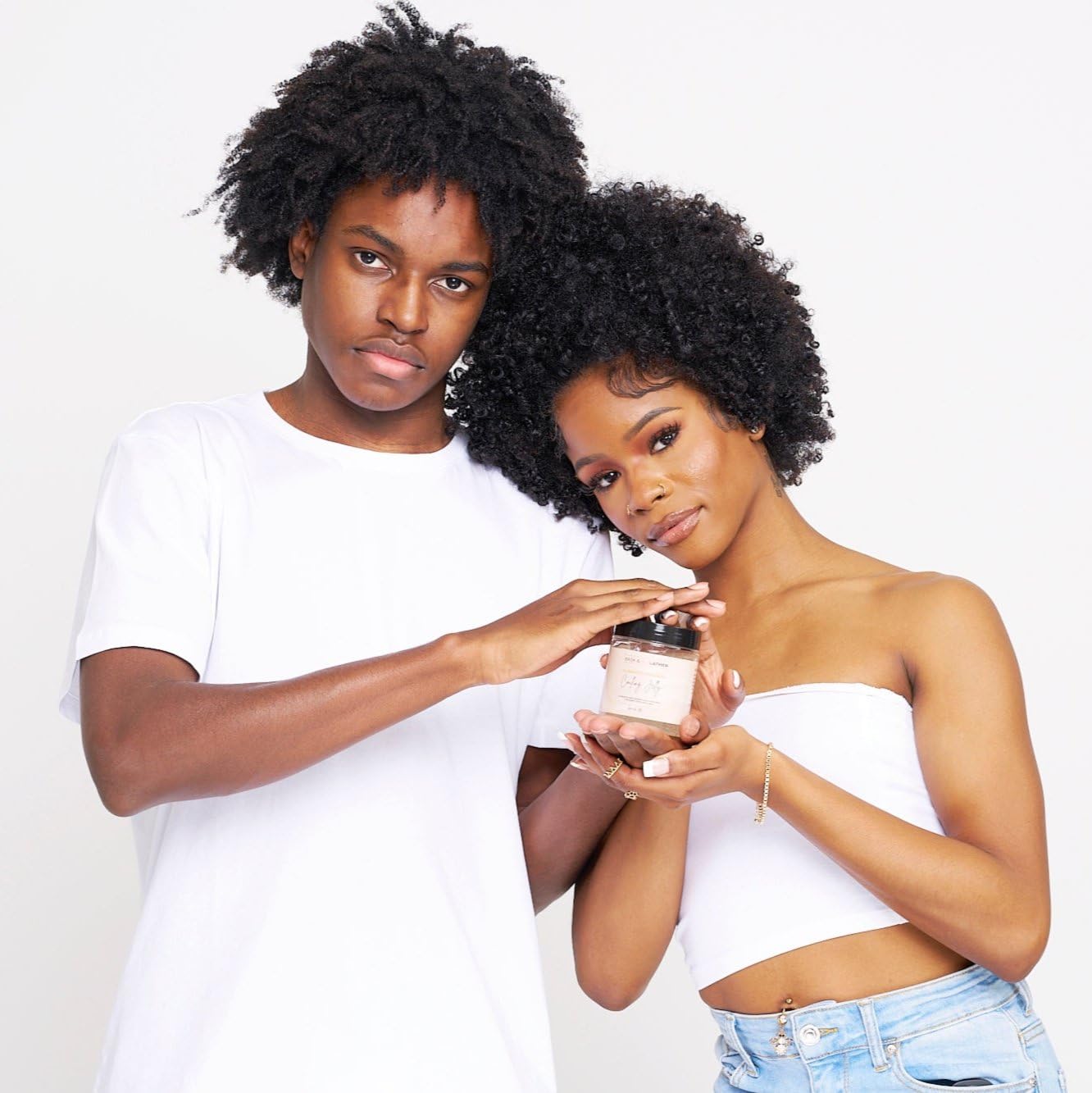 Bask Lather Aloequench Flaxseed Coiling Jelly Vegan Curl Defining Jelly With - Thumbnail 2