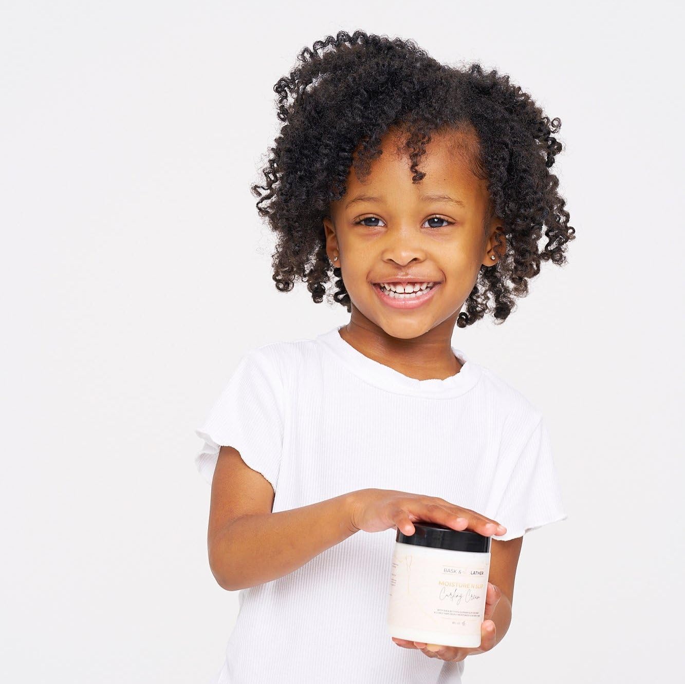 Bask Lather Moisture N Slip Curling Cream With Amaranth Extract Grapeseed Oil