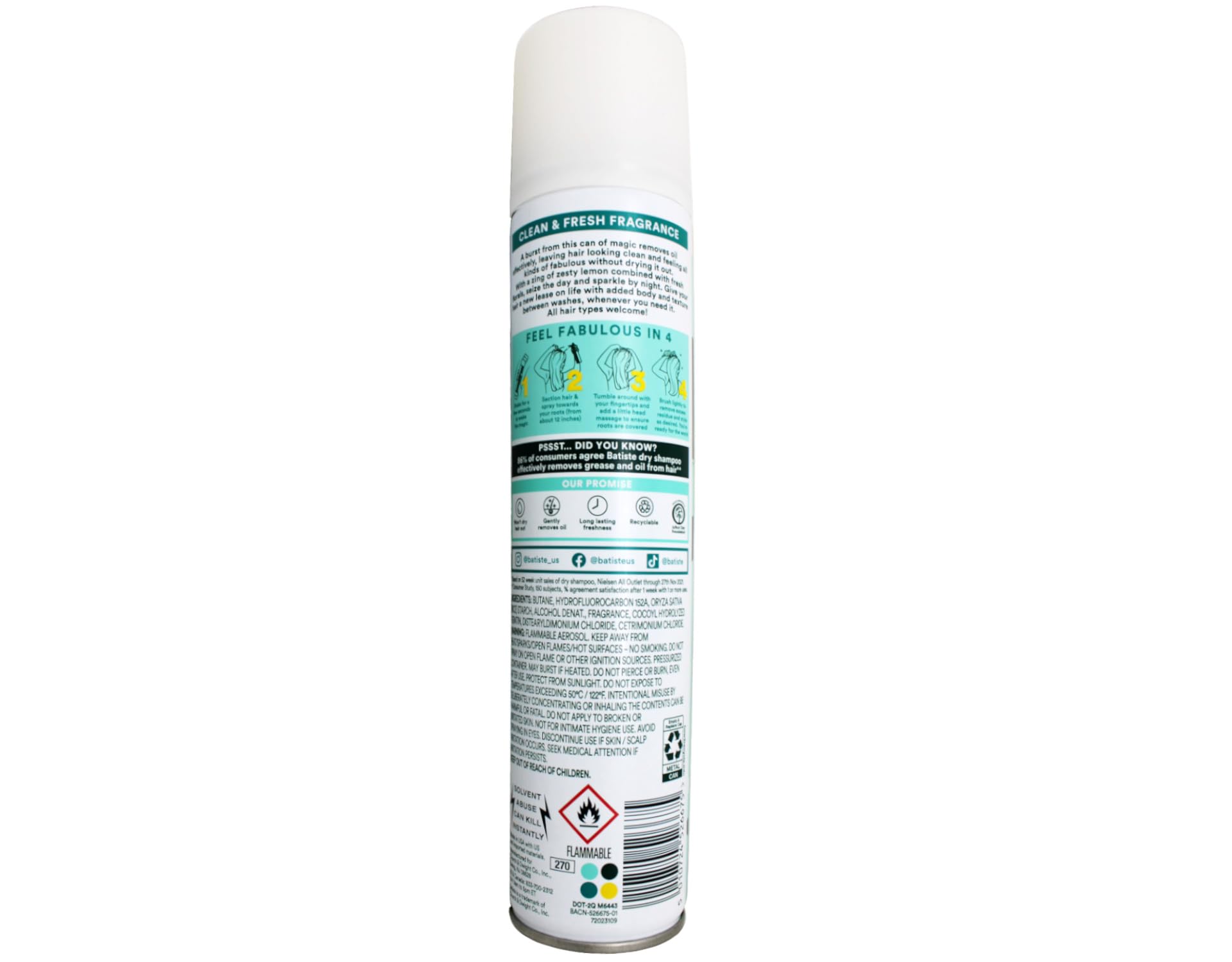 Batiste Dry Shampoo Original 3.81 oz - Thumbnail 3