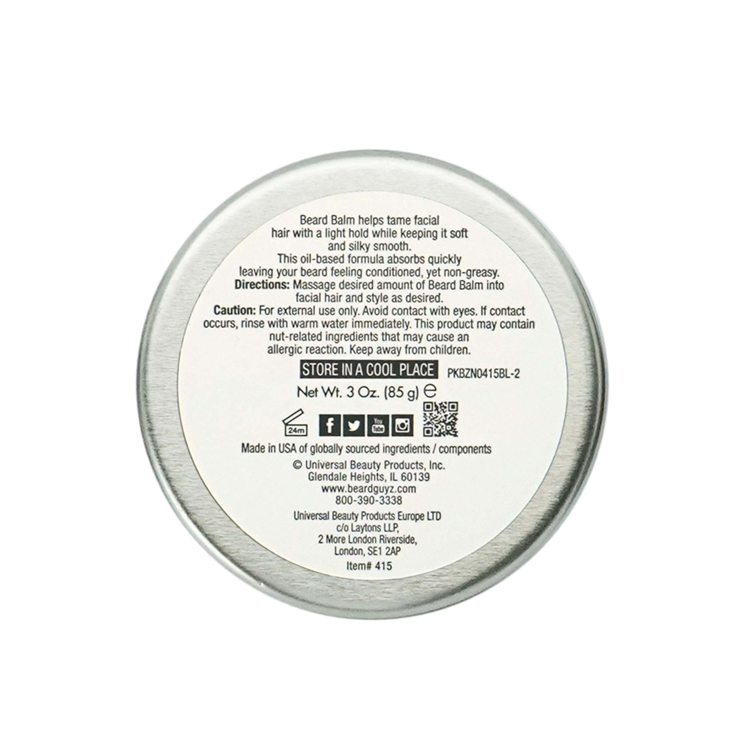 Beard Guyz Beard Balm Beard Conditioner and Styler Softens Tames and - Thumbnail 3