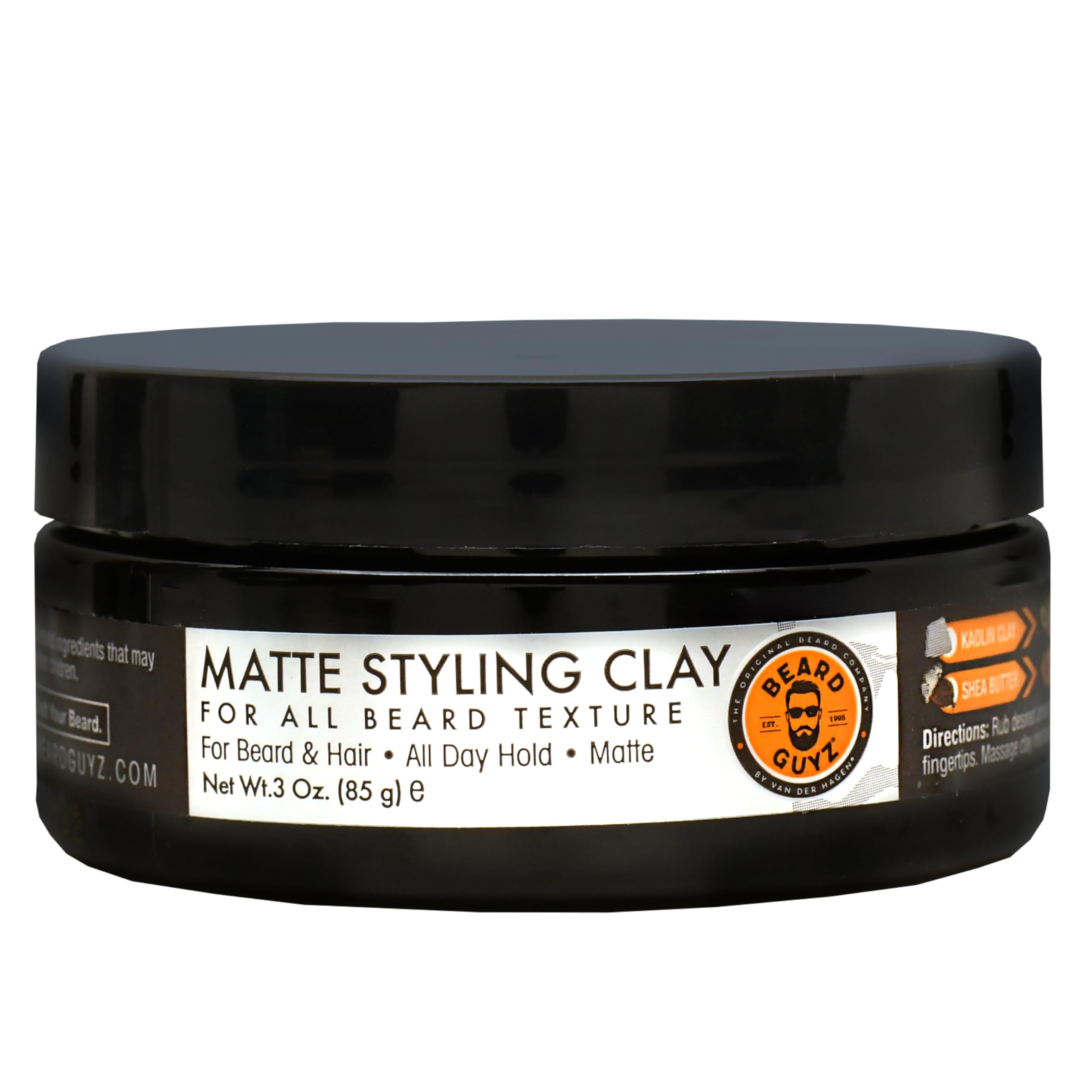 Beard Guyz Matte Styling Clay Strong‑hold for Beard Hair Natural Texture Matte