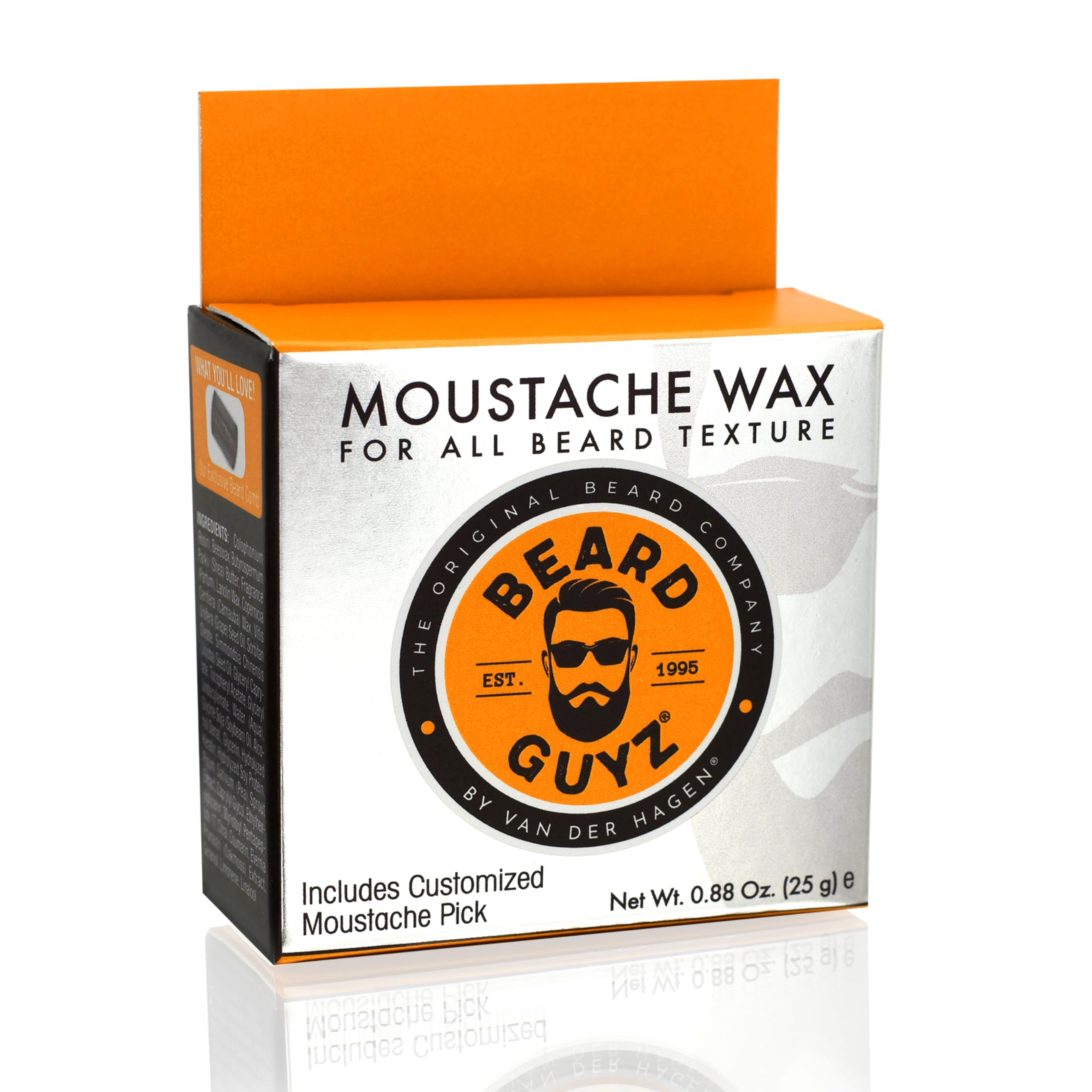 Beard Guyz Moustache Wax Strong Hold Styling for Mustache Facial Hair Natural - Thumbnail 2