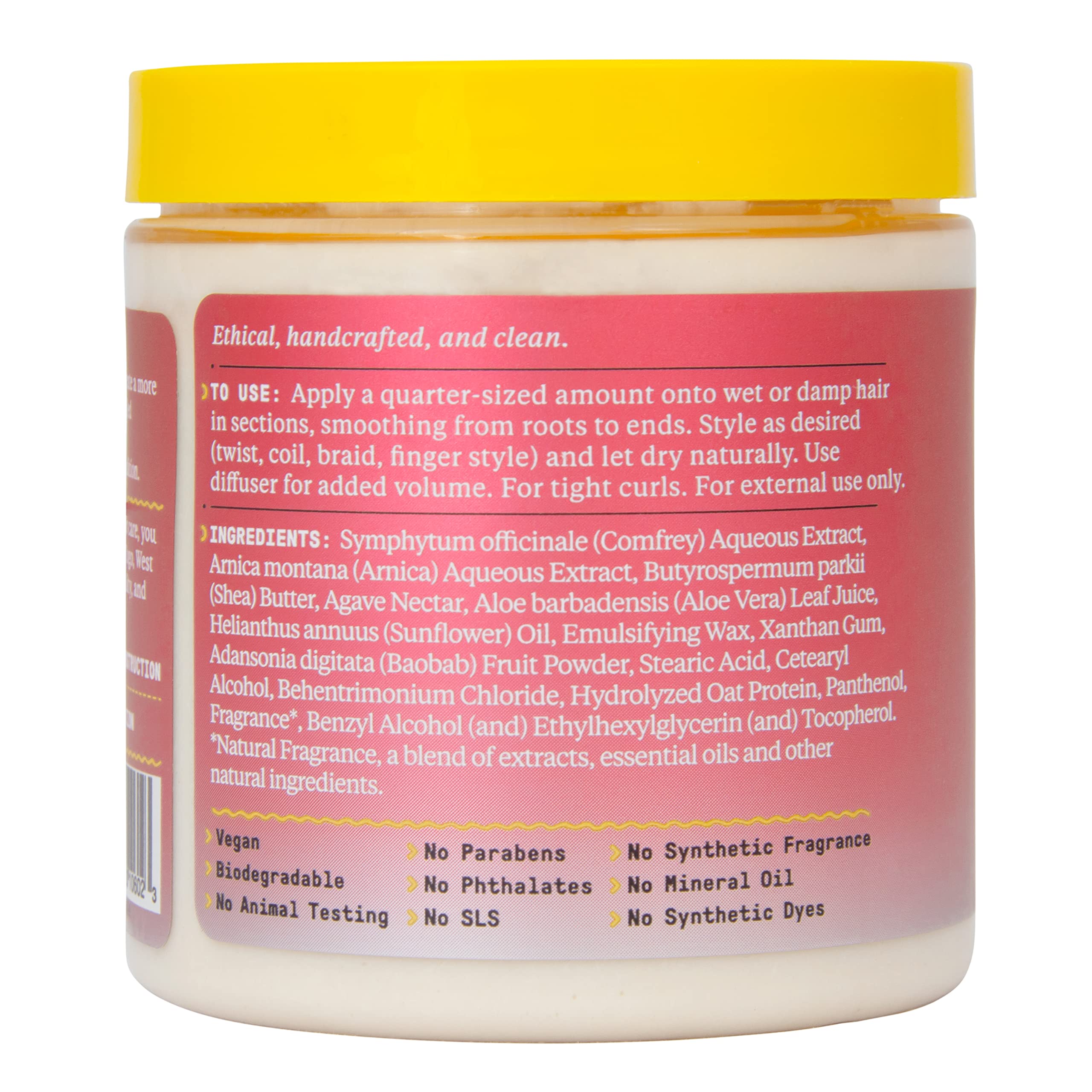 Alaffia Beautiful Curls Styling Cream for Tight Curls Nourishing Shea Butter - Thumbnail 2