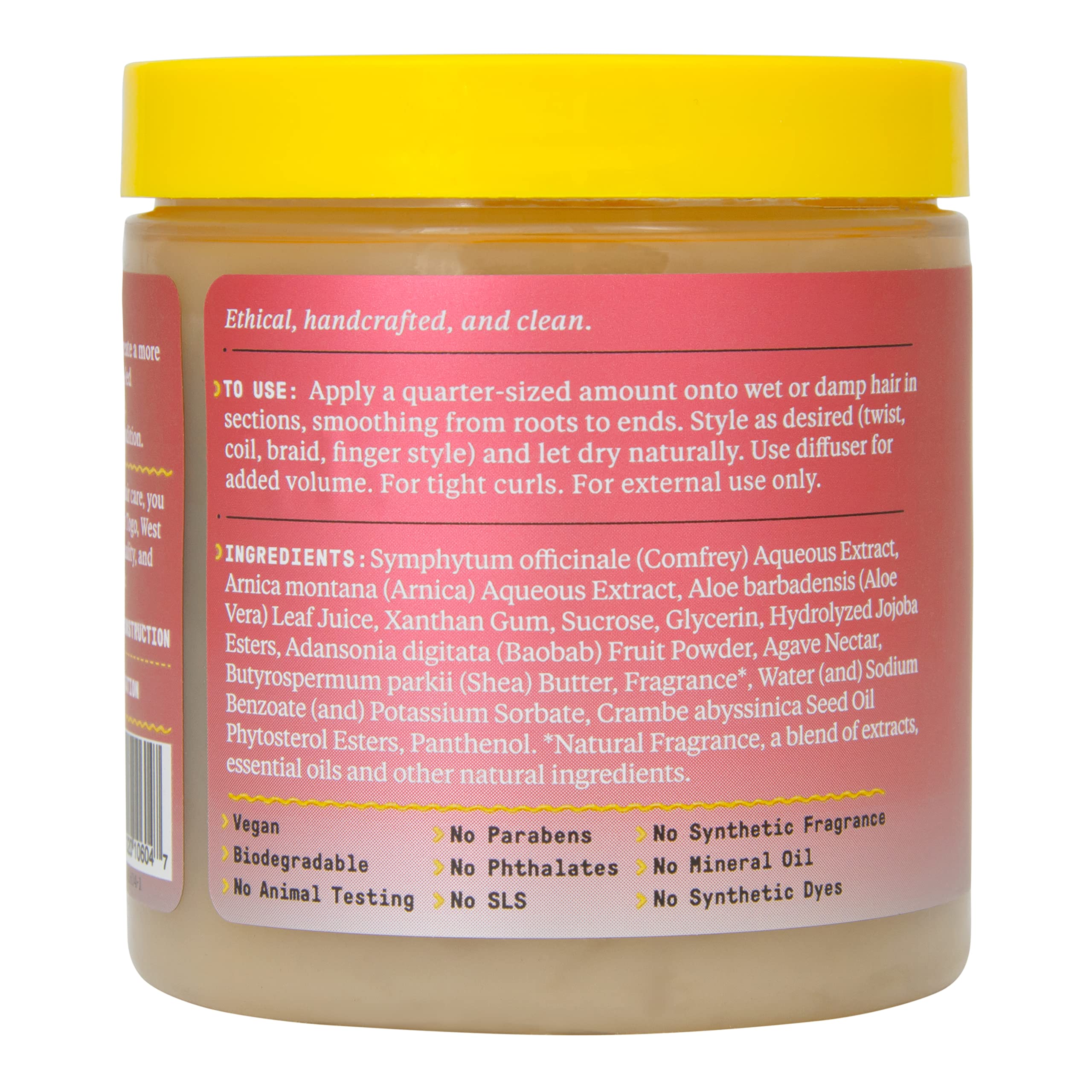 Alaffia Hair Care Beautiful Curls Curl Custard for Tight Curls Nourishing Shea - Thumbnail 3