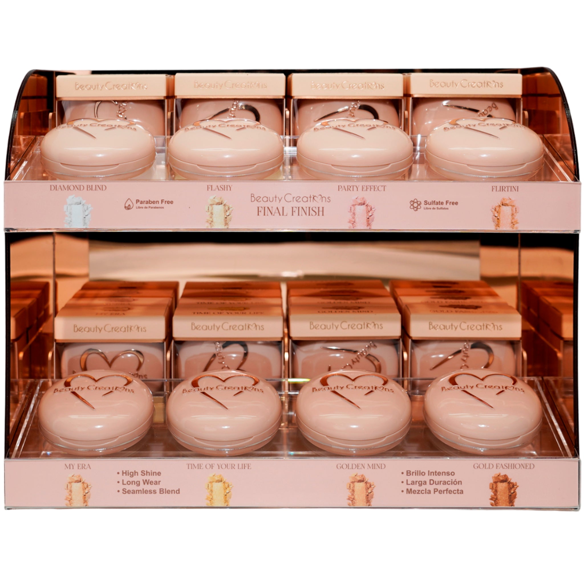 (48-pack) Beauty Creations Baked Highlighter + 8 Tester
