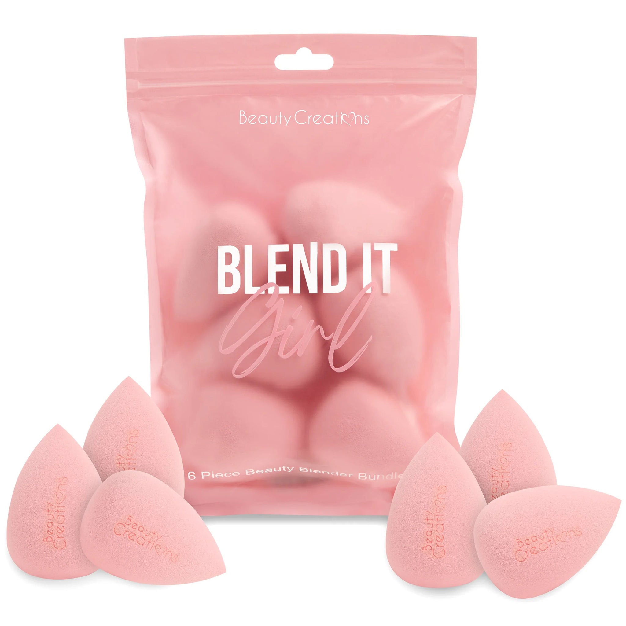(10-pack) Beauty Creations Blend It Girl Pink Sponge Bundle